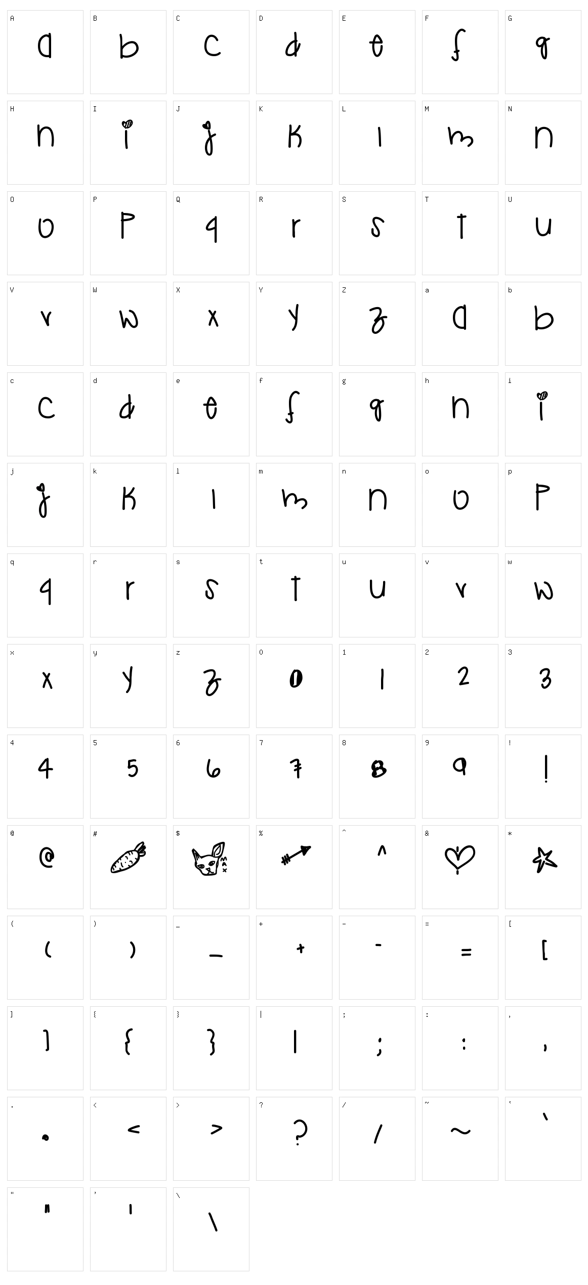 Desi Wonderland Character Set