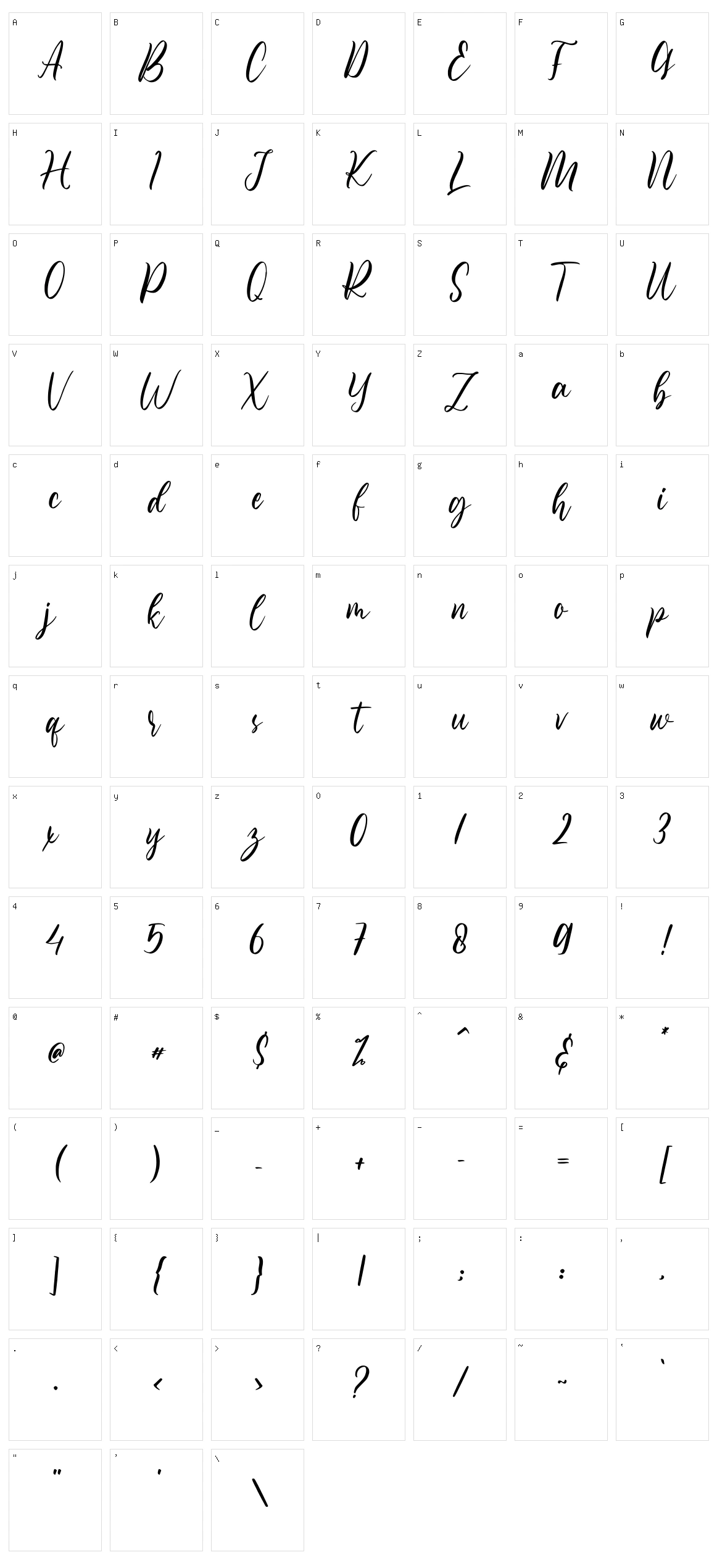 Destiney Character Set