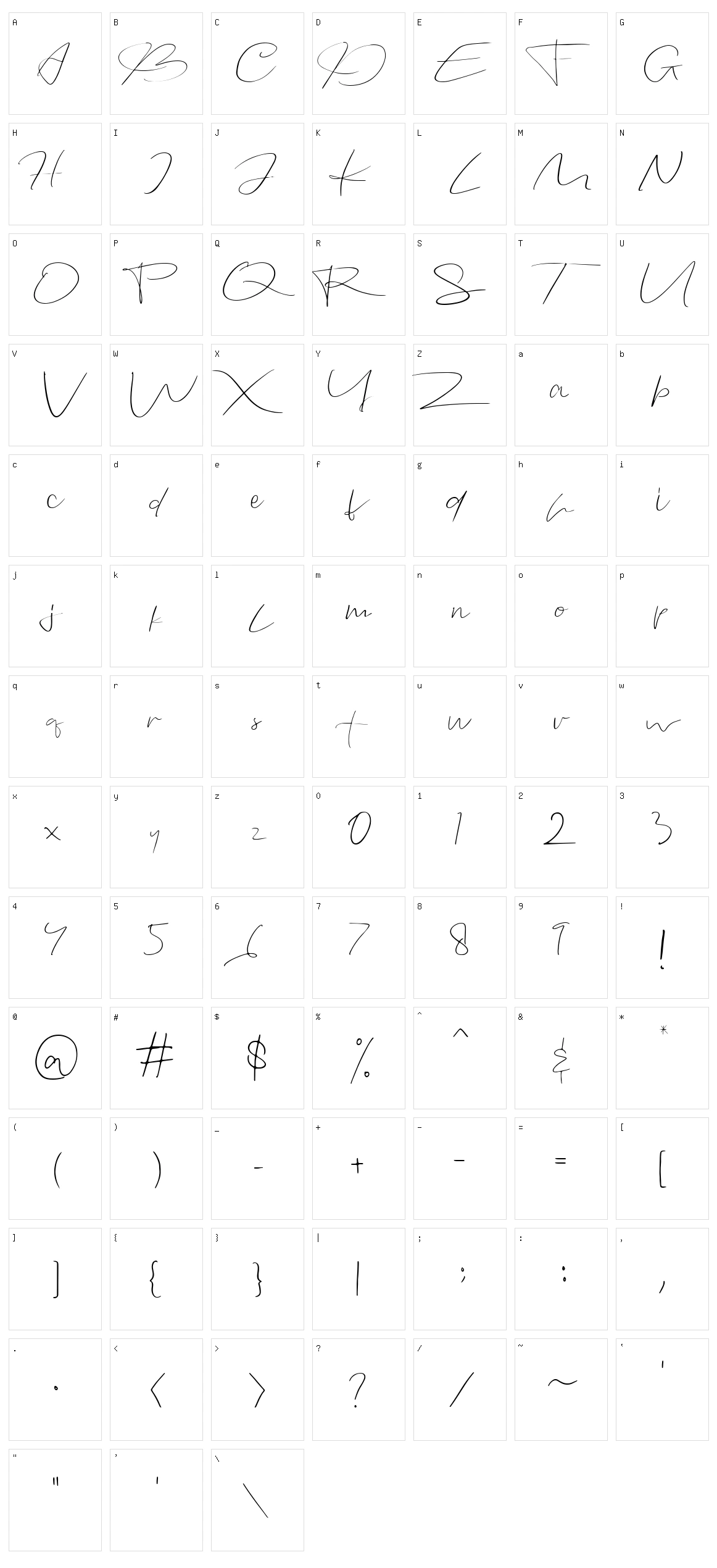 Devandra Character Set