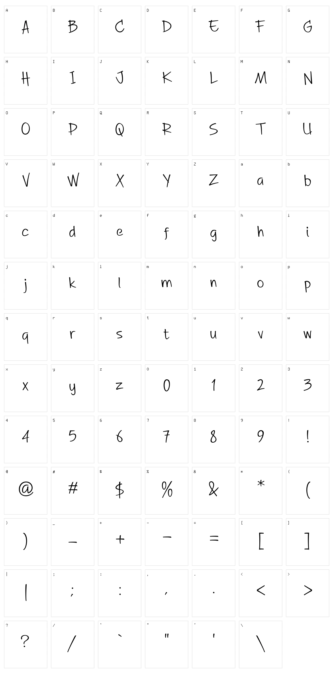 DHF A Great Happiness Character Set