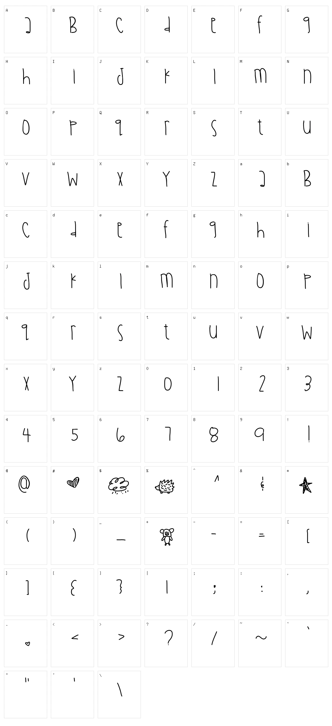 Diamond Awareness Character Set