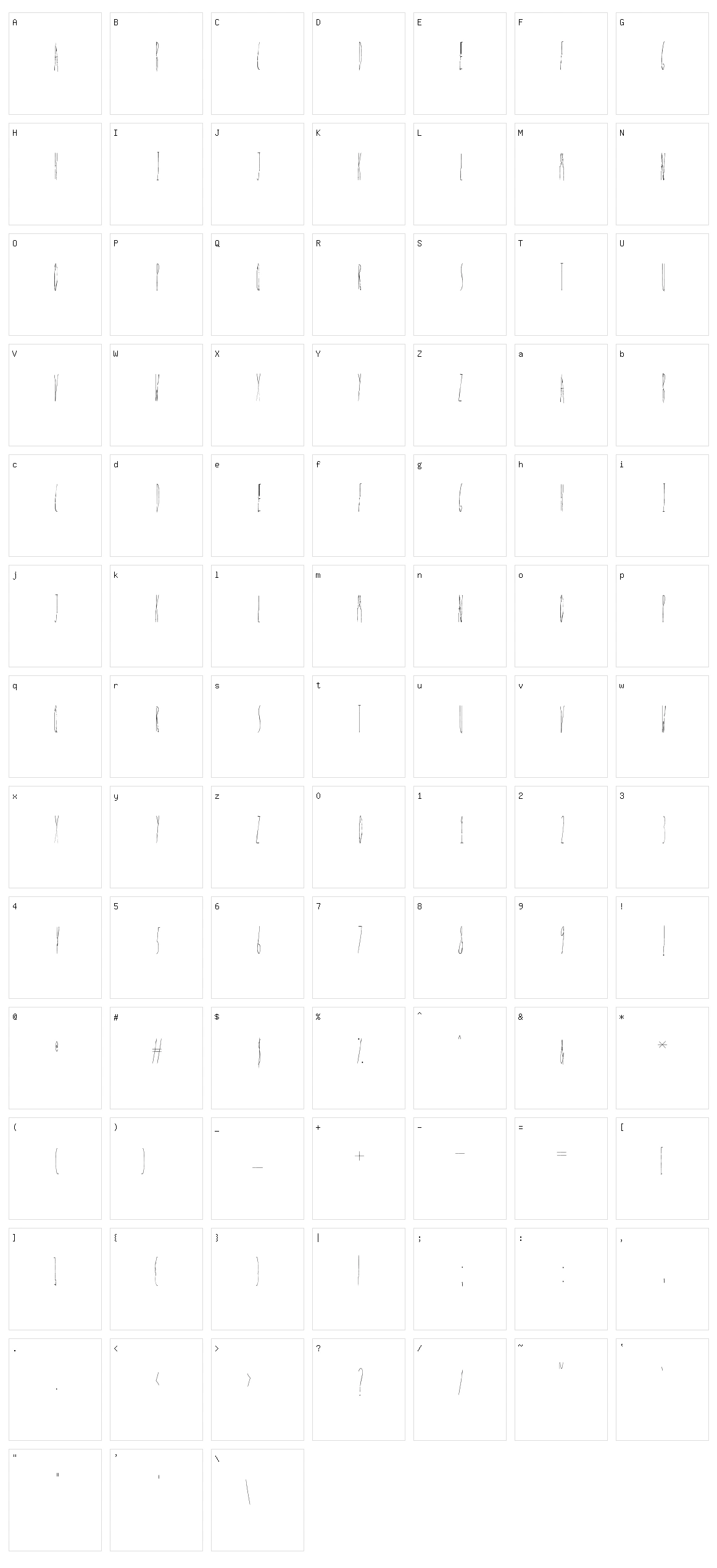 Discover Earth Character Set