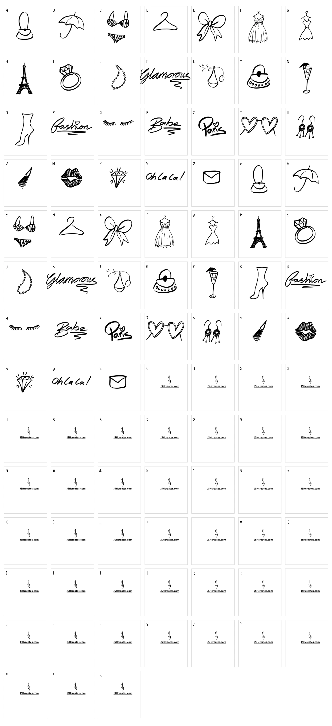 Fashion Pictures Character Set