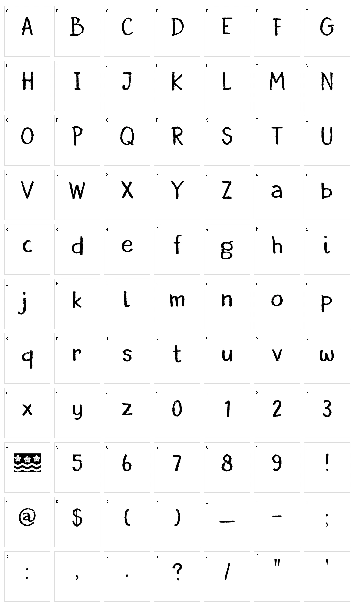 DK Borrowdale Character Set