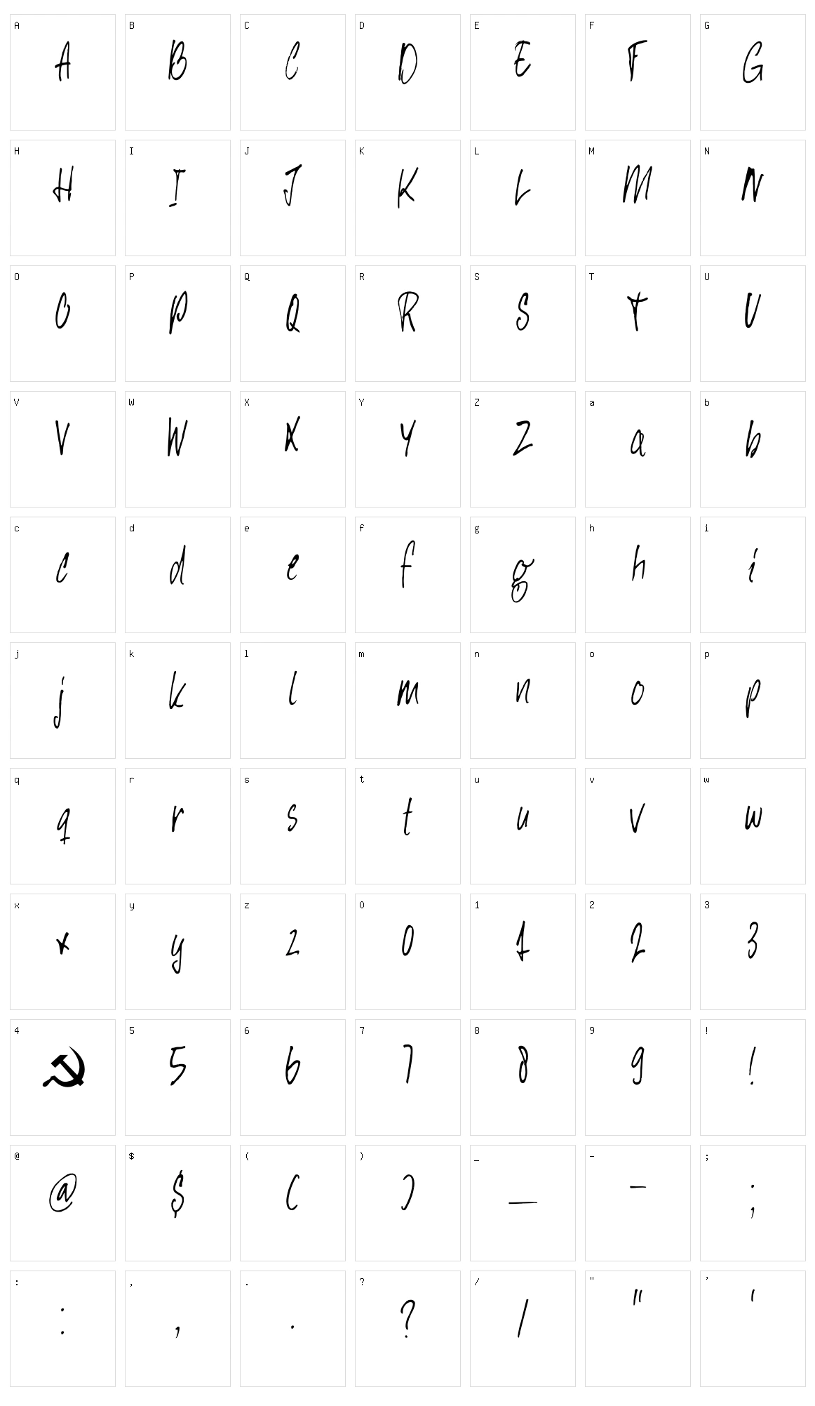 DK Hey Comrade Character Set