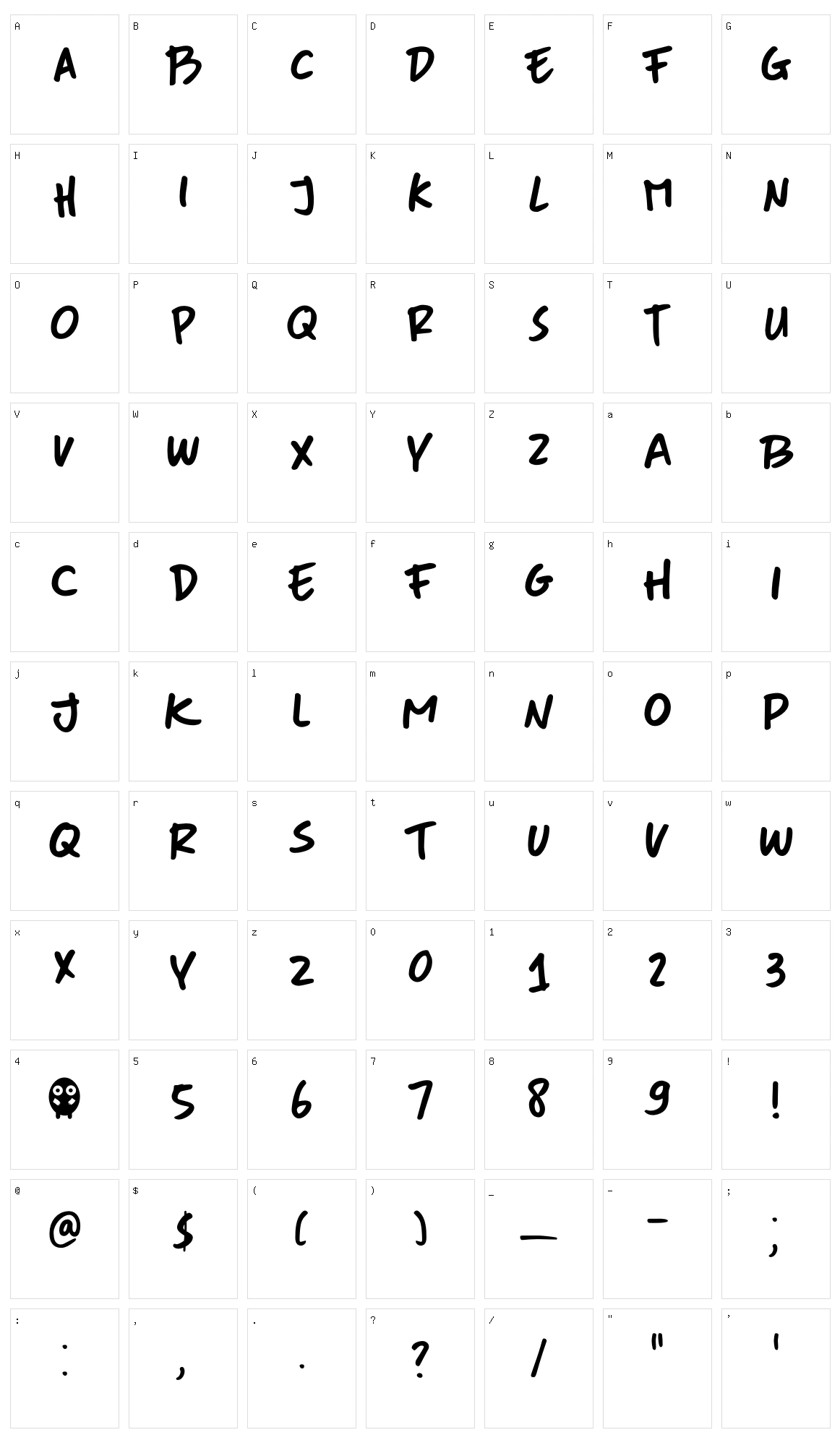 DK More Or Less Character Set