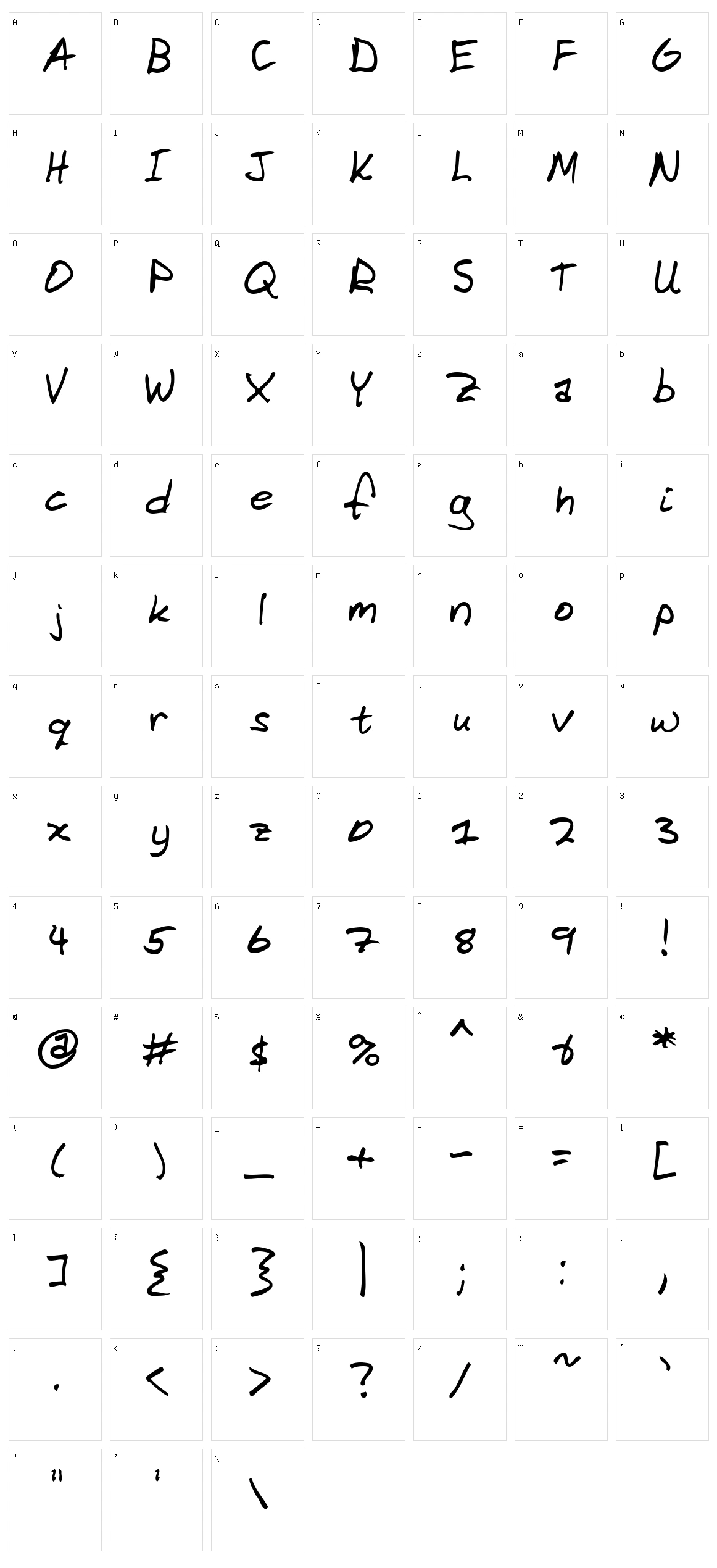 Domestic Manners Character Set