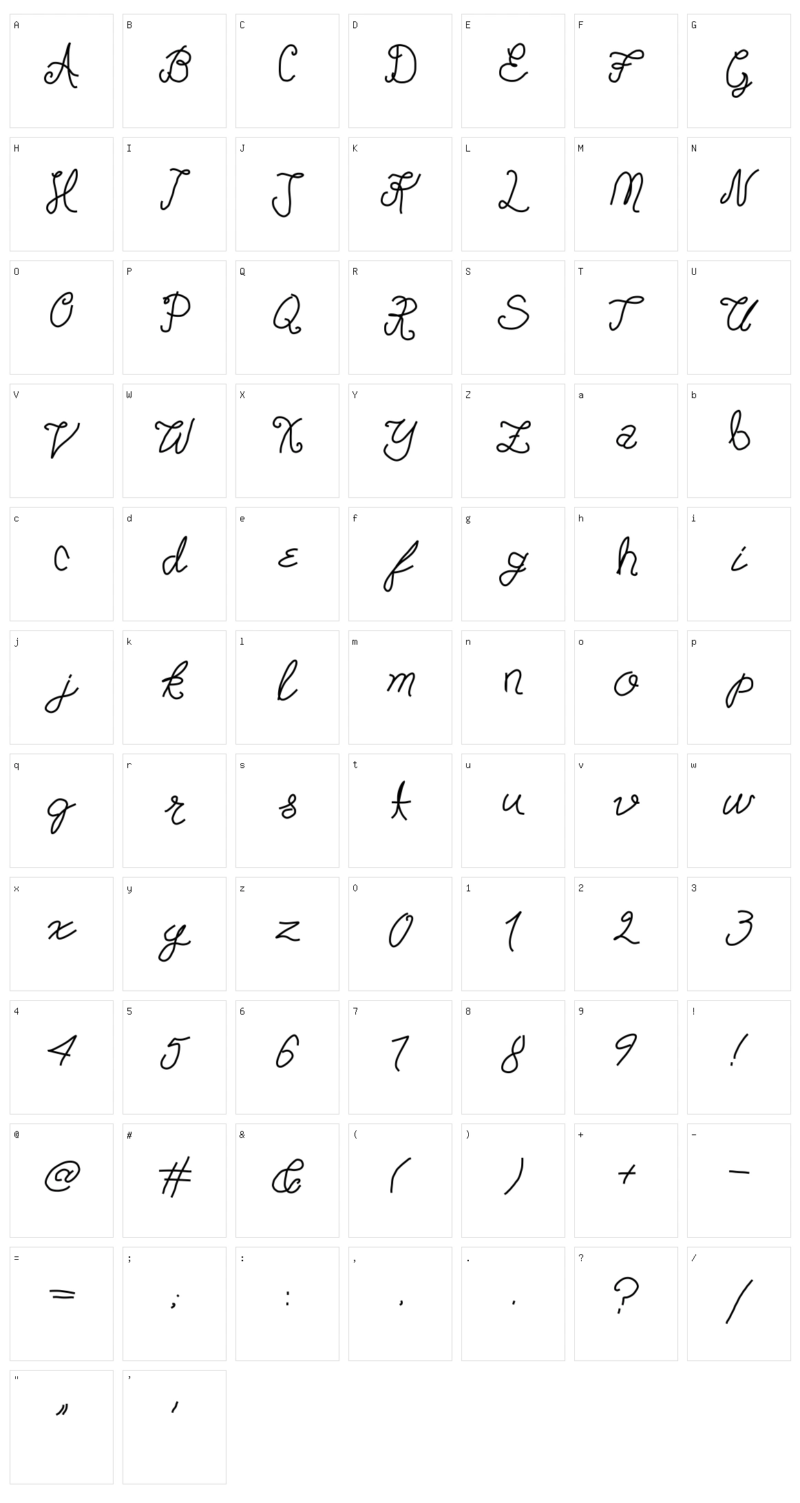 Doorknob Daydreams Character Set