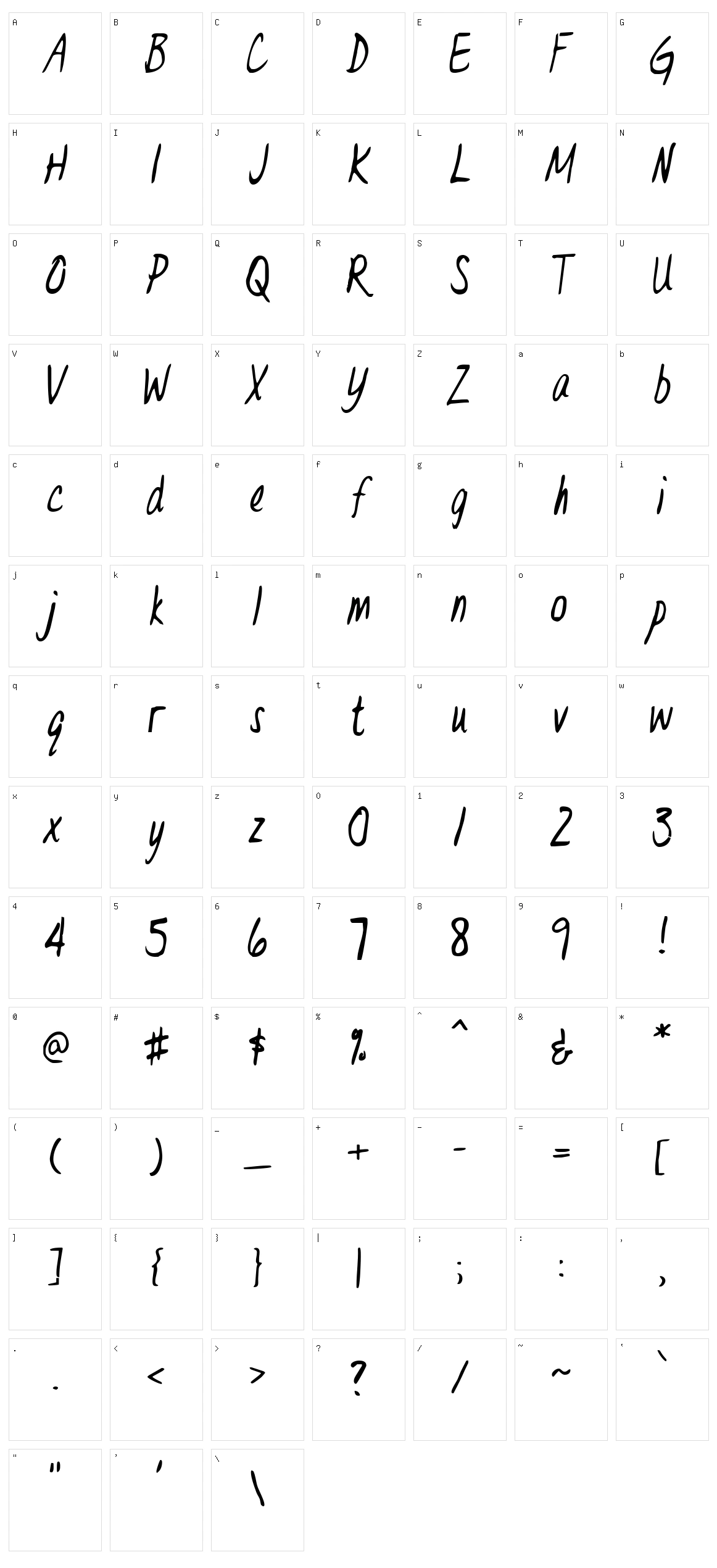 DR. Eve L Character Set