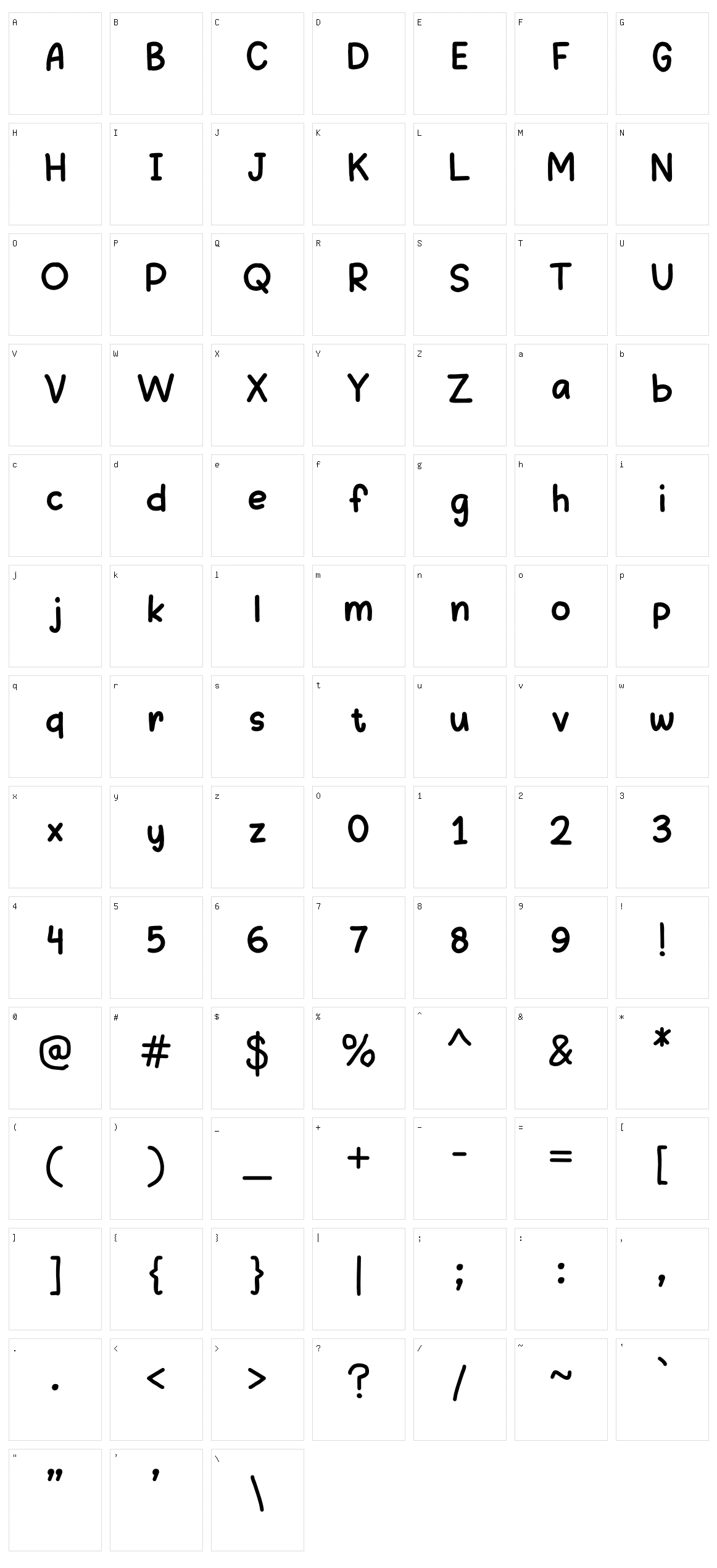 Drawing Rainbow Character Set