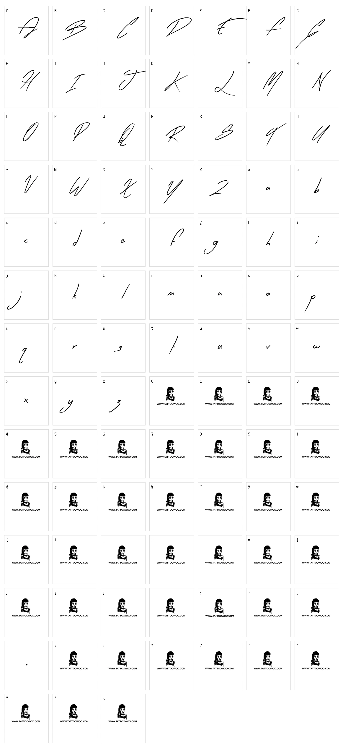 Early Bird Character Set