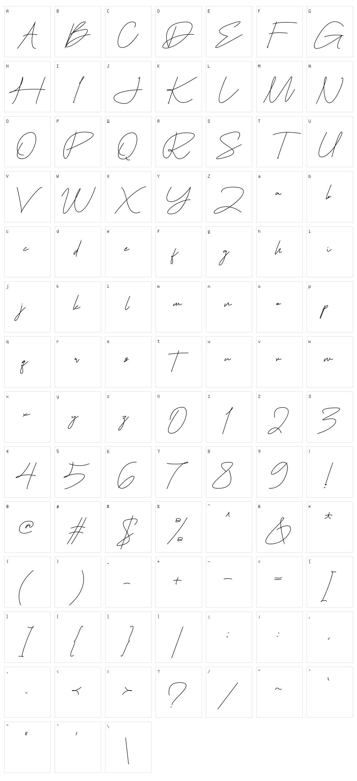 Easternation Character Set