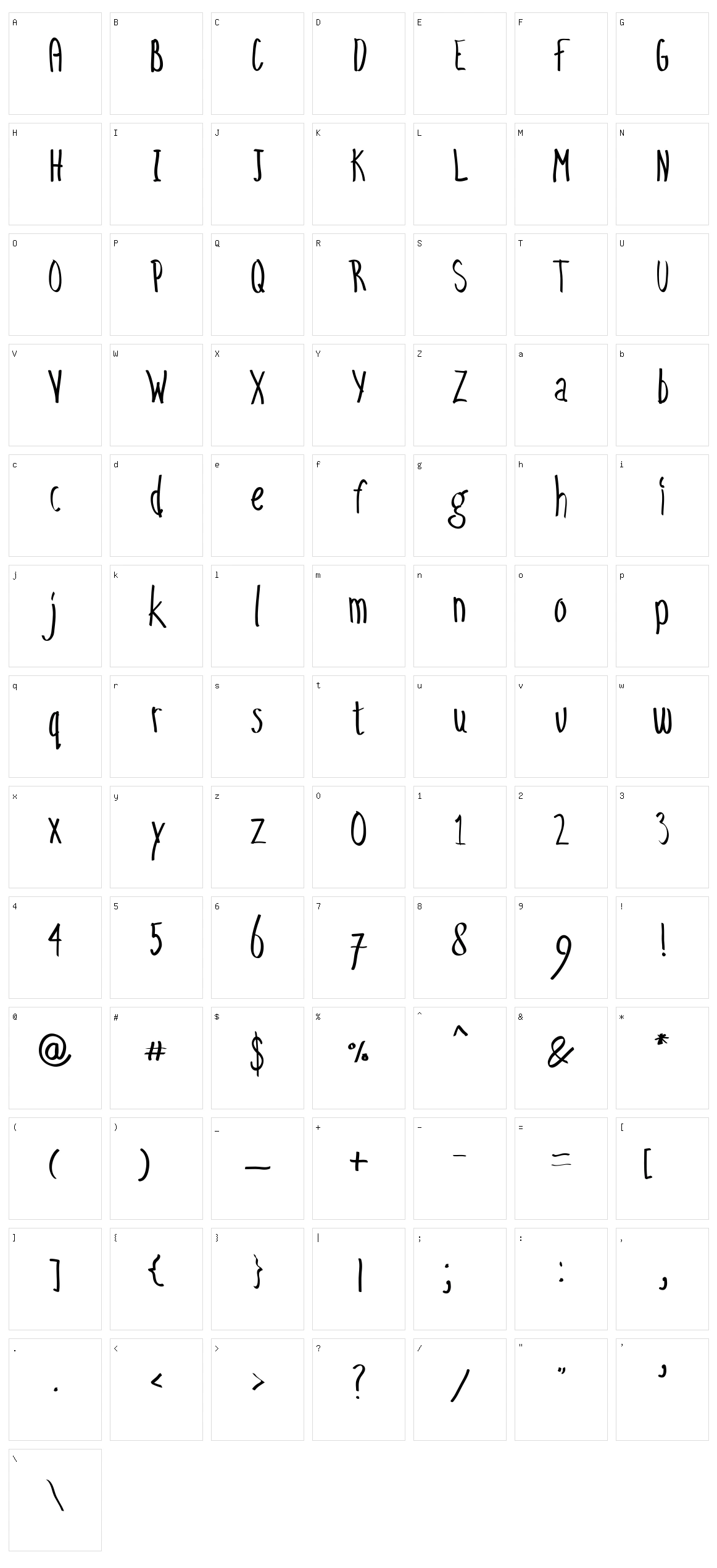 Easy Going Character Set