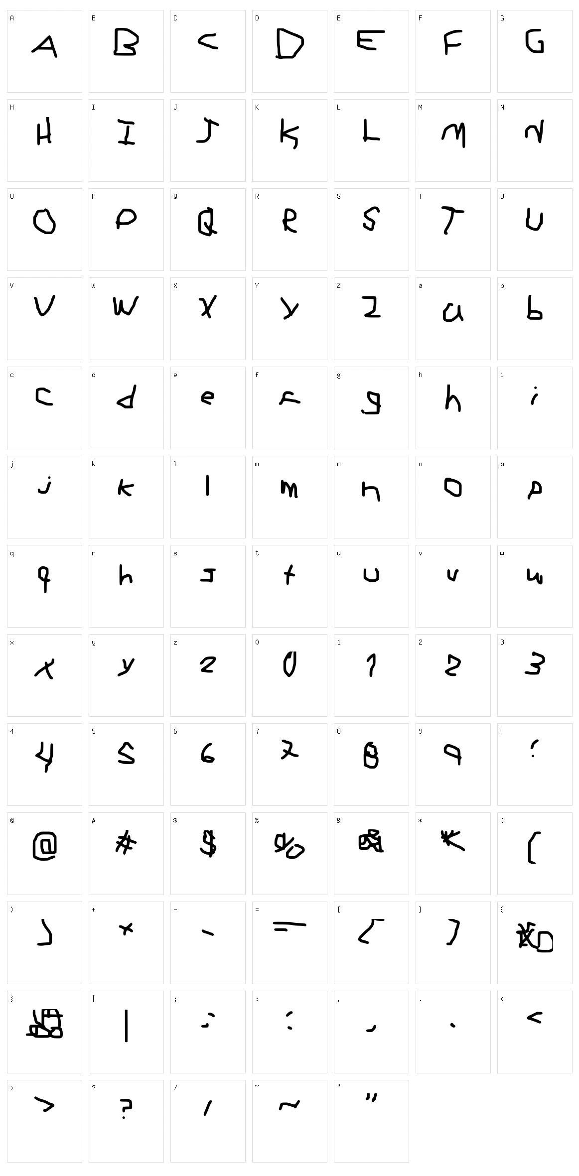 ElAngeliuXx Character Set