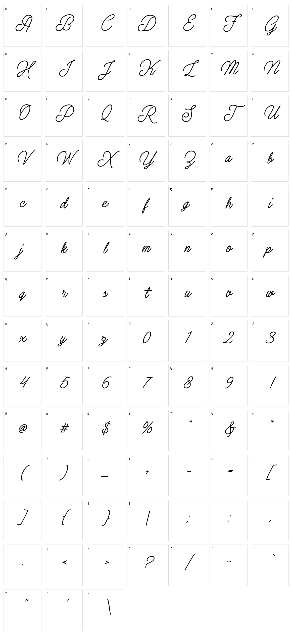 Election Script Character Set