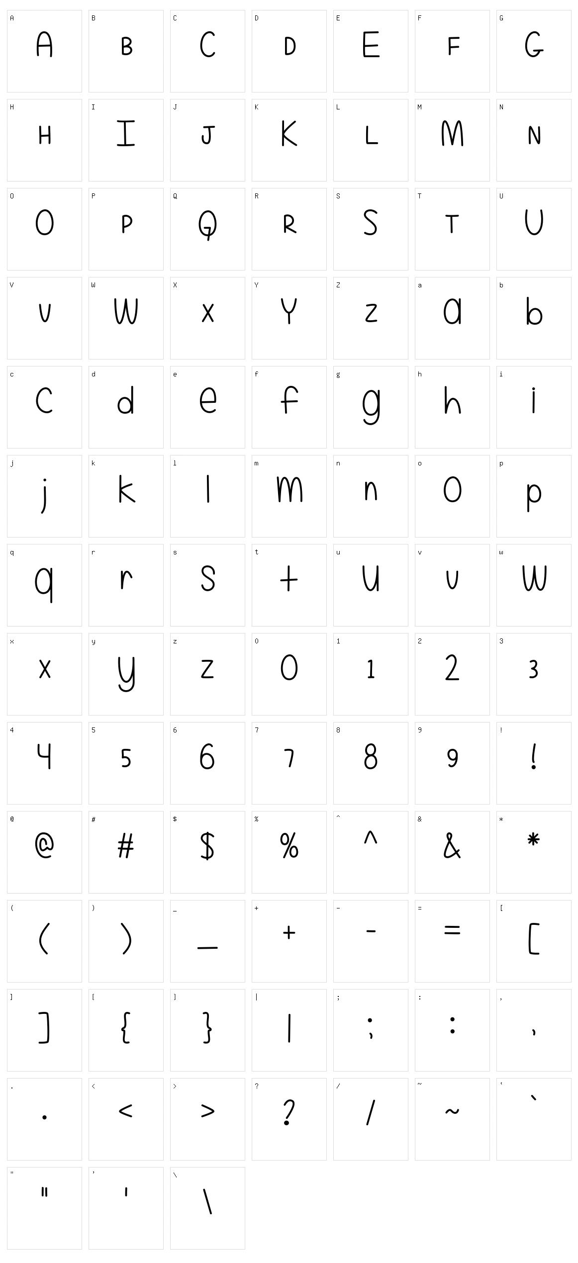 Even More Mixed Up Character Set