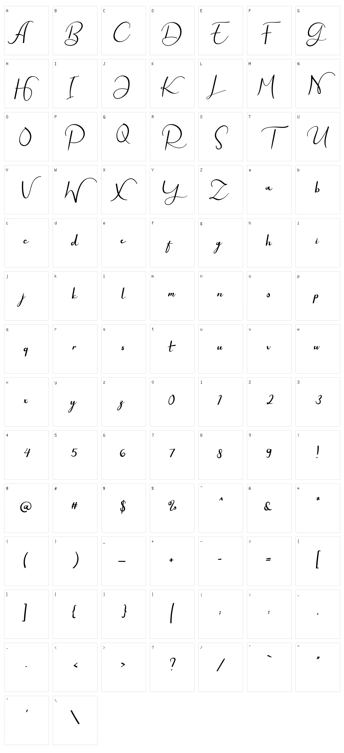 Every Way Character Set