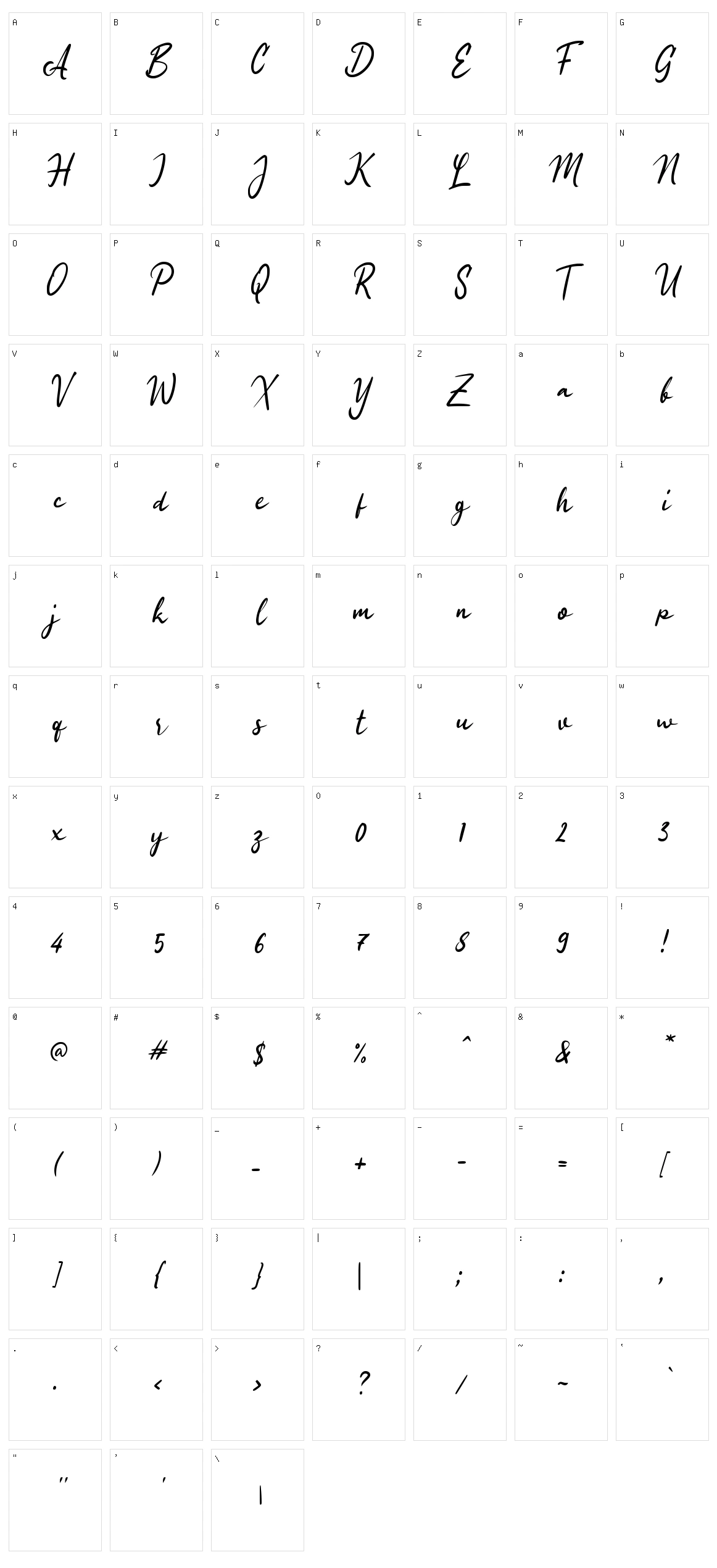 f Filodio Ejemplos Character Set