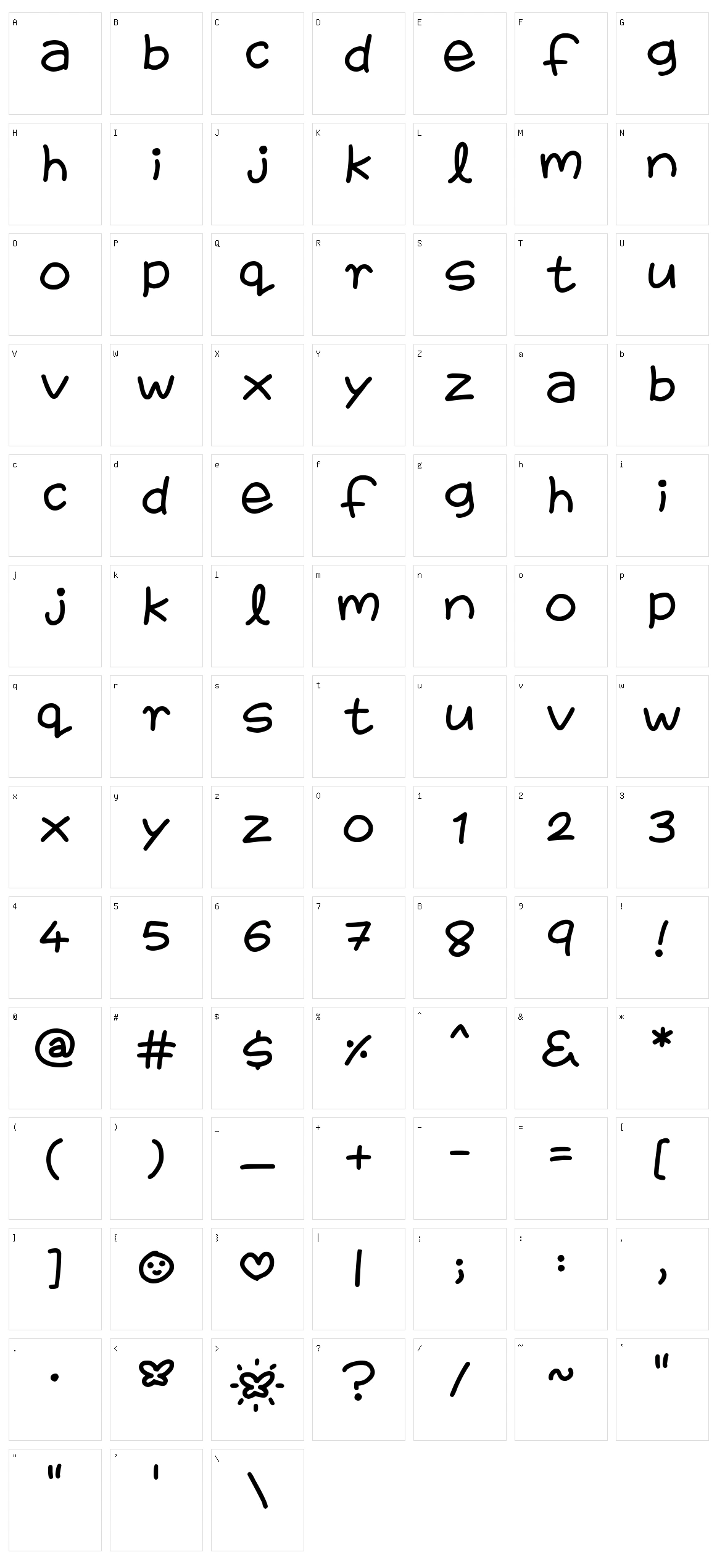 Fairies Are Real Character Set