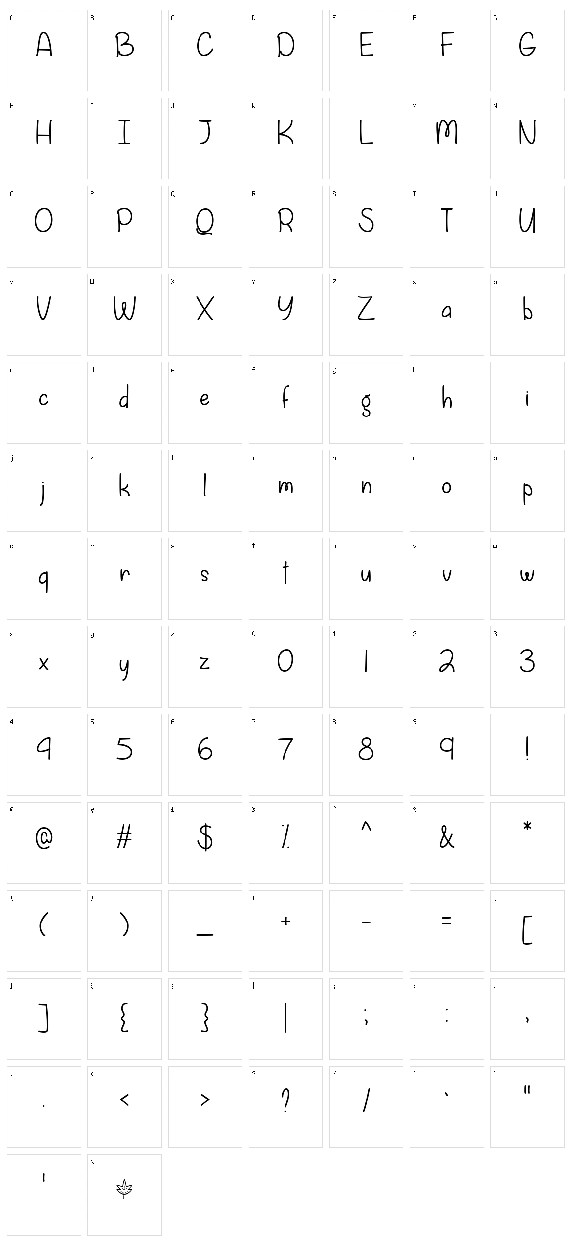 Fall is Coming Character Set