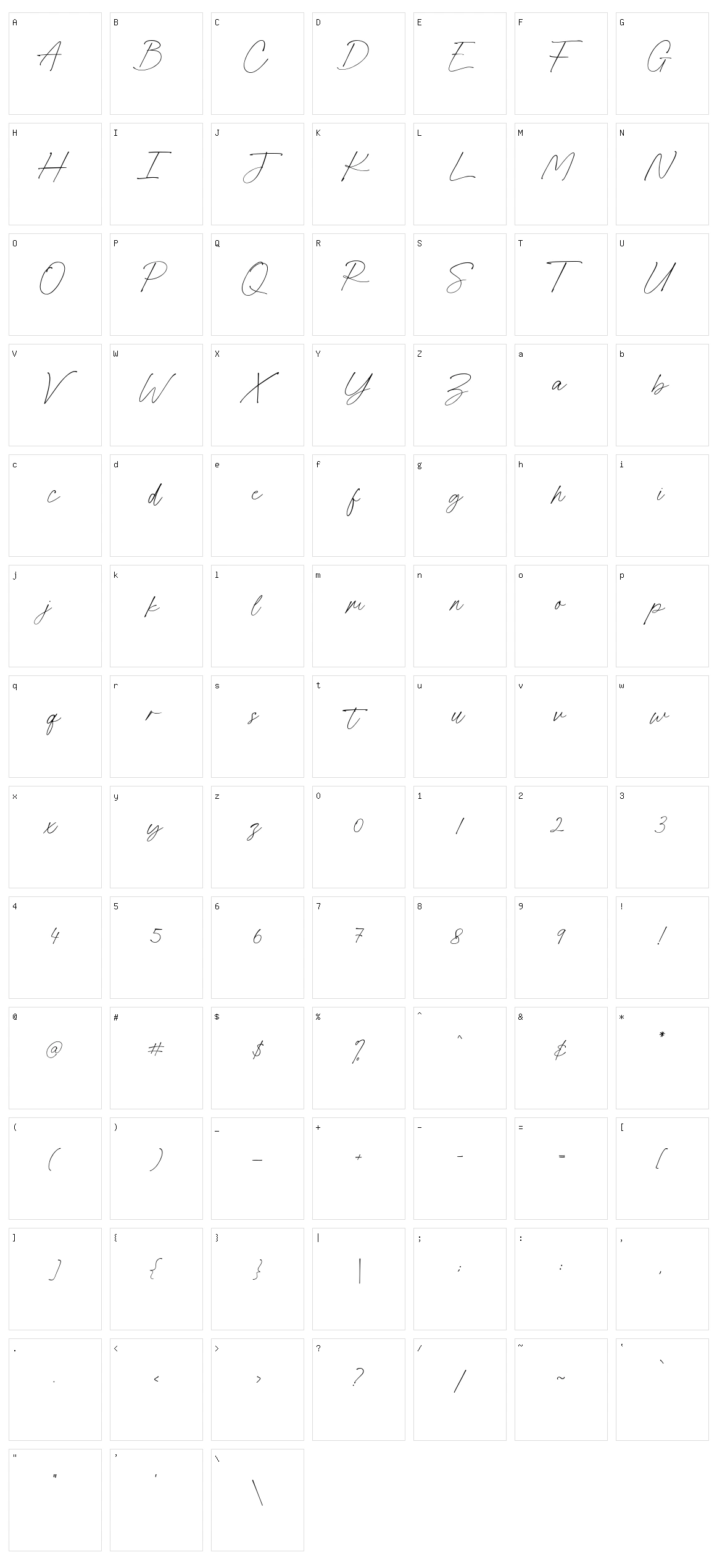 Fallen Jones Character Set