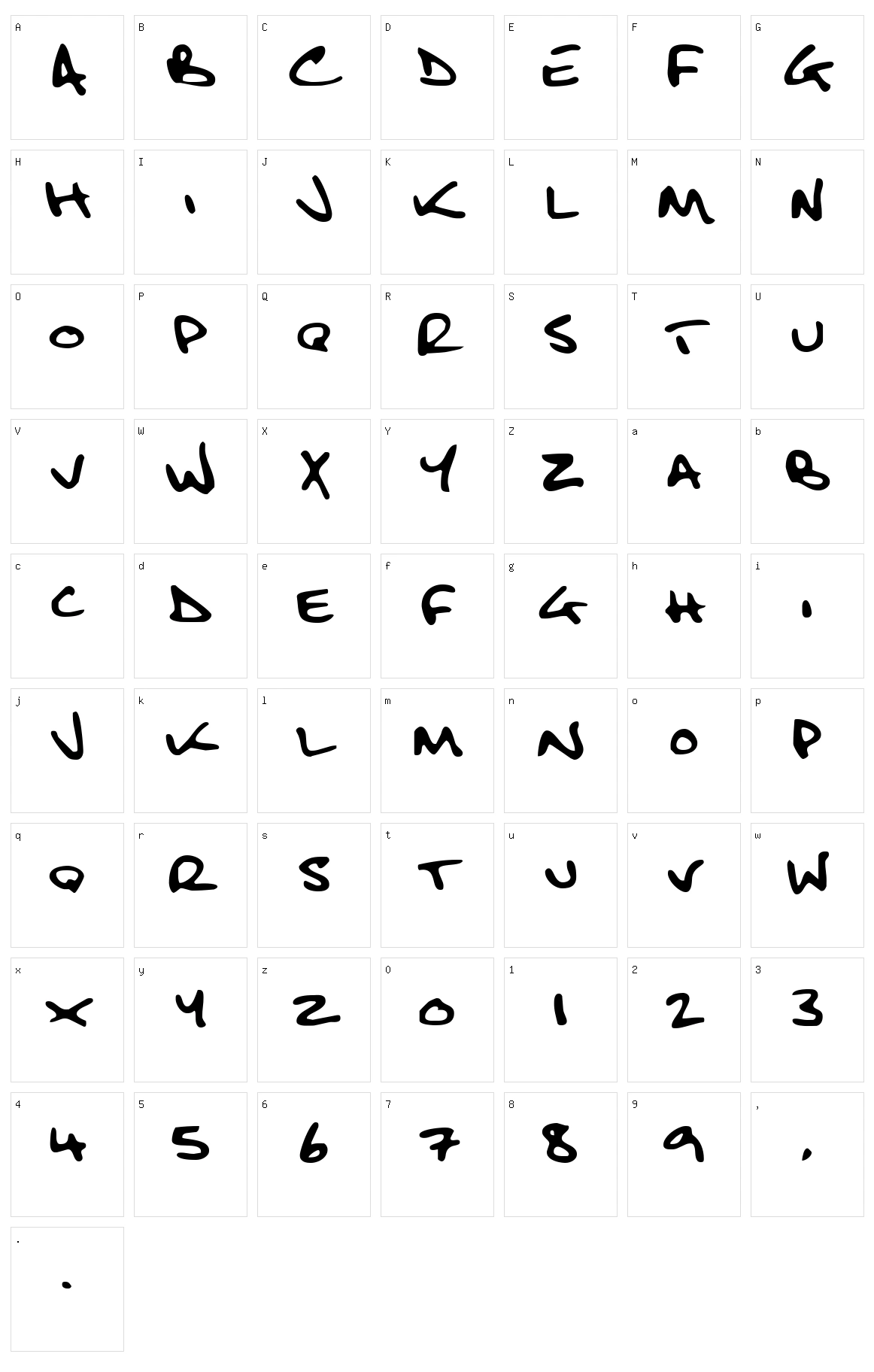 Fatboy Slim Character Set