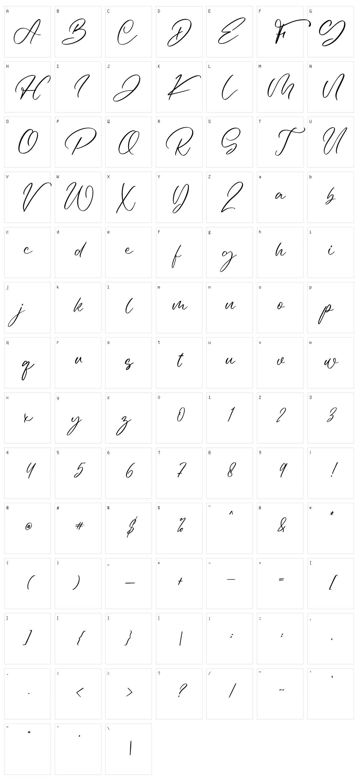 Feminista Character Set