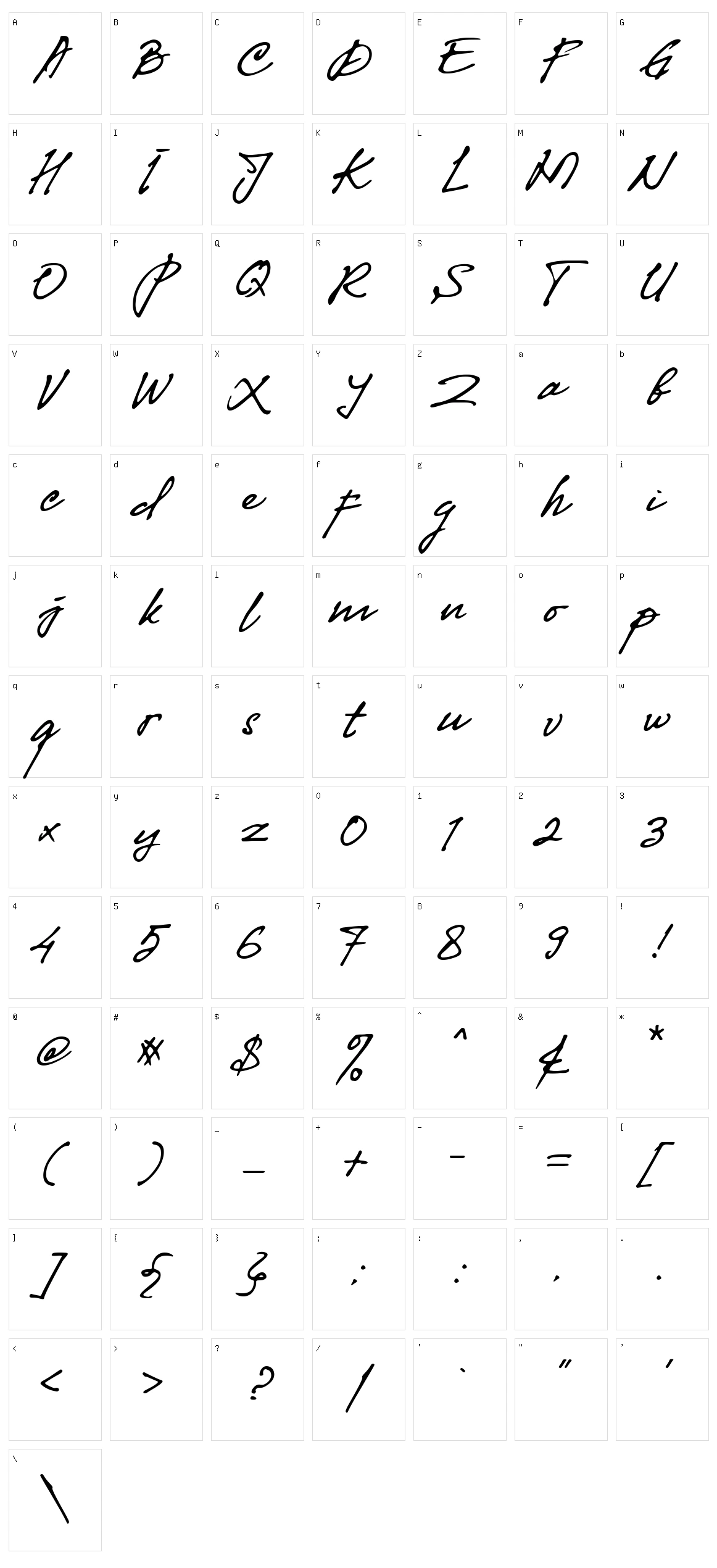 Fibonaccy Journey Character Set