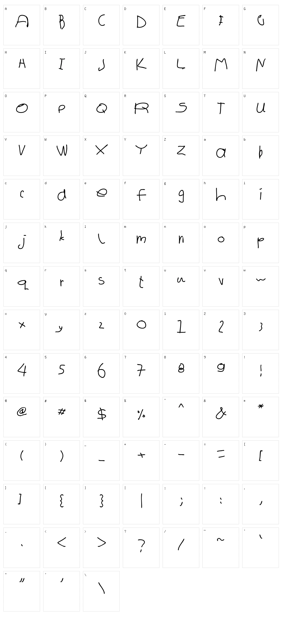 First Grade Lili Character Set