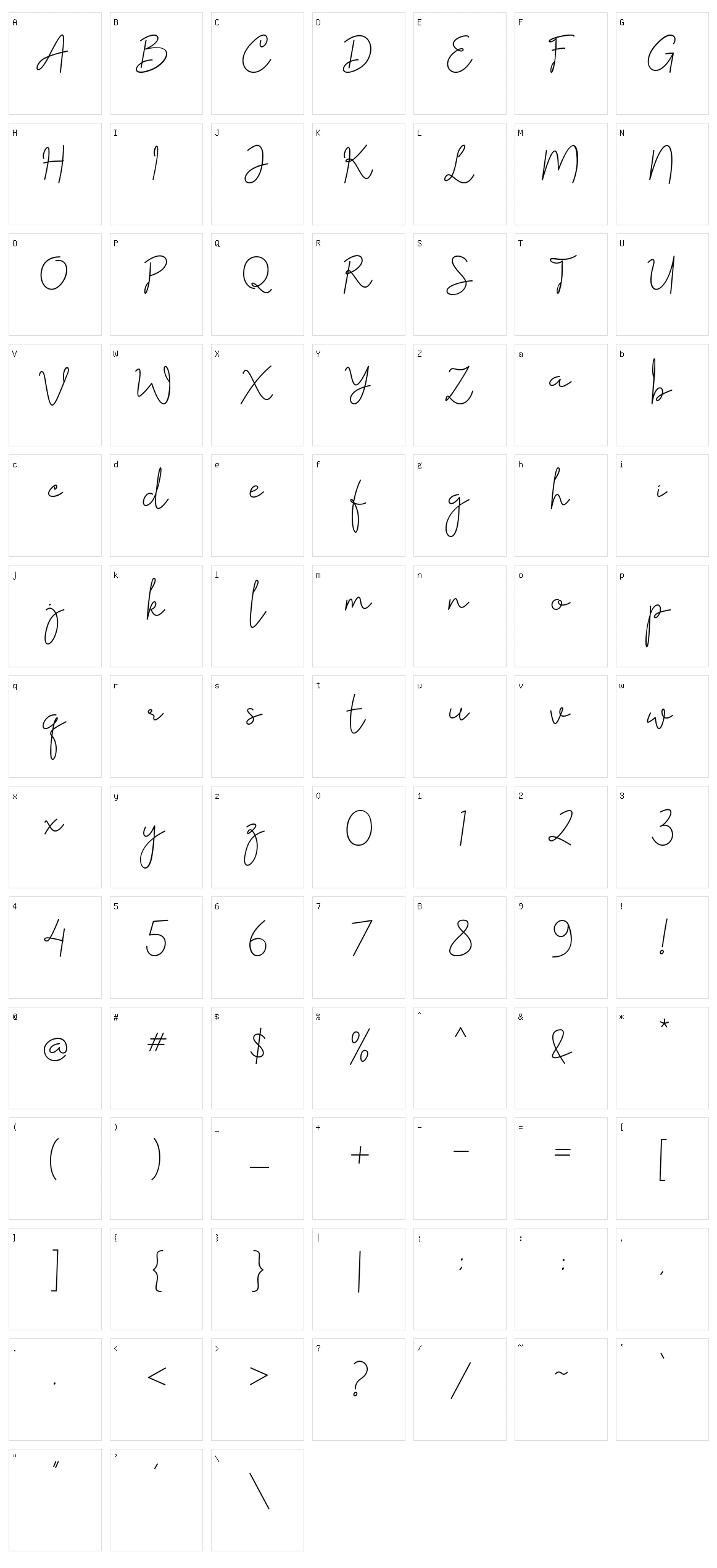 Floristy Character Set