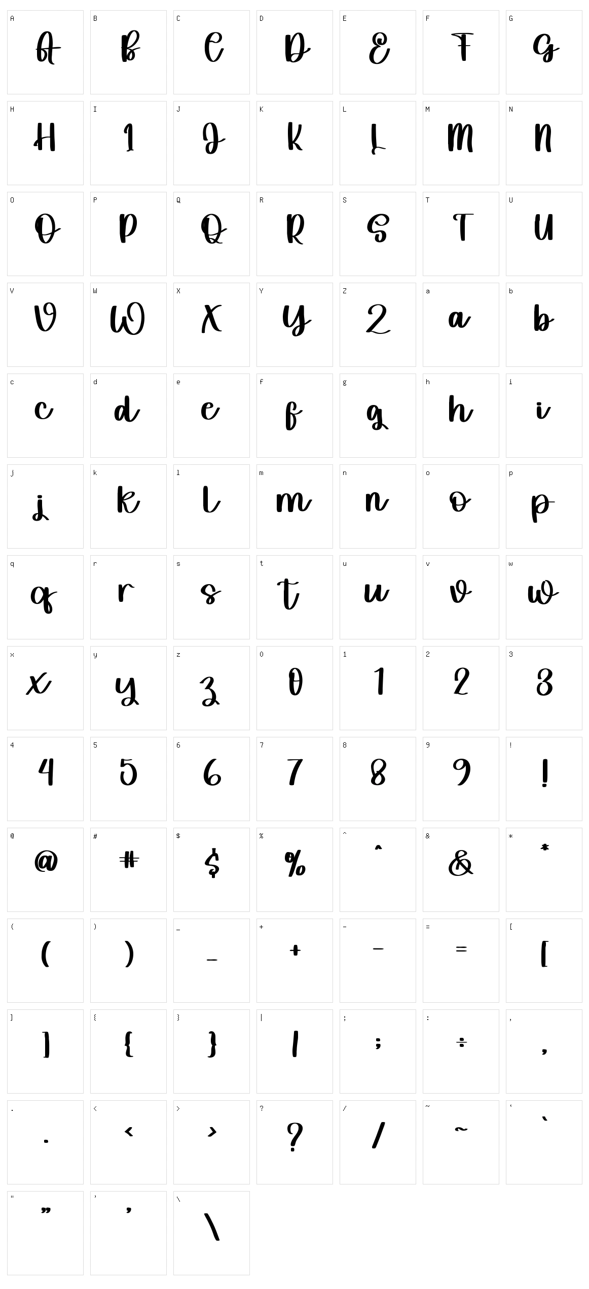 Flower Character Set