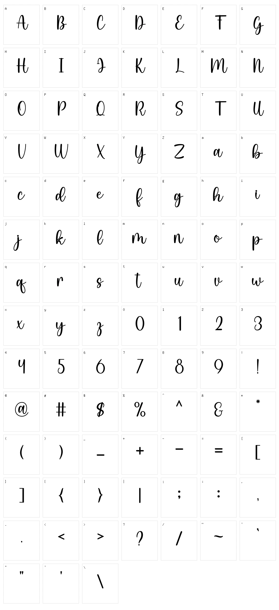 Flower Minimalist Character Set