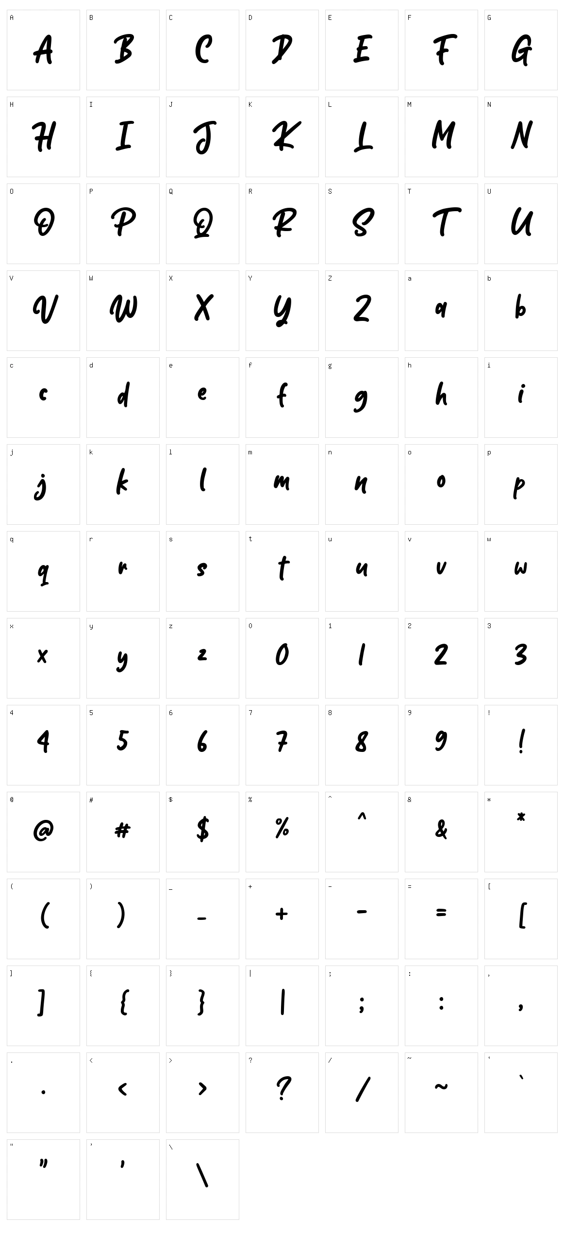 Folders Character Set