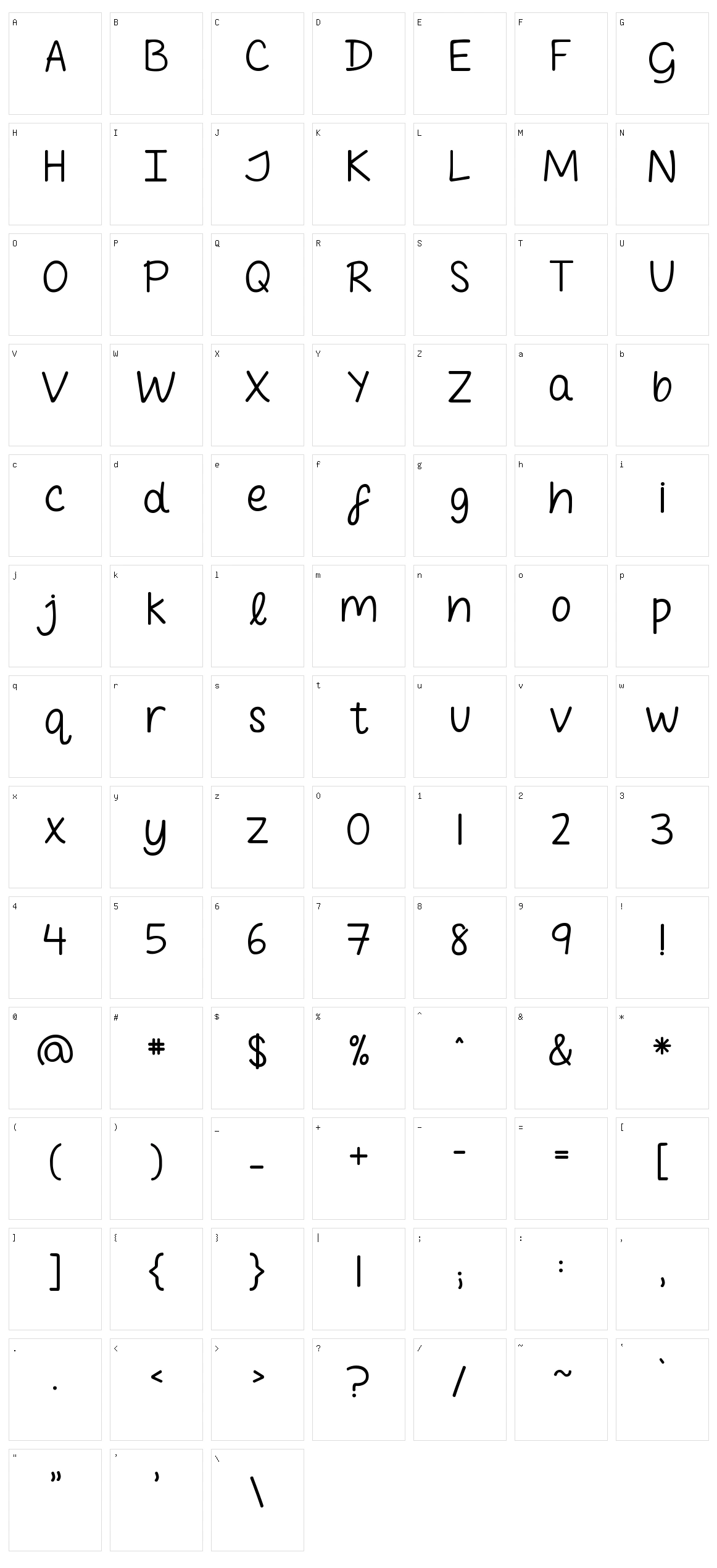 Follow You Into the World Character Set