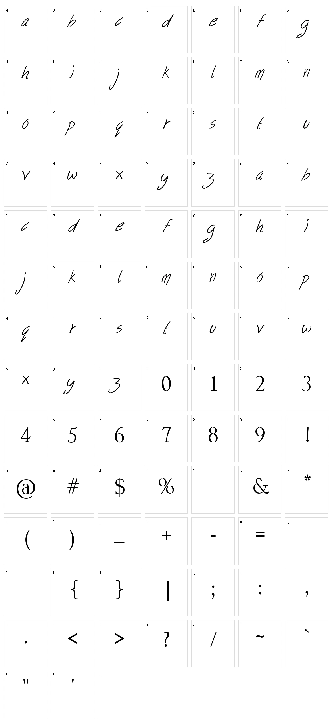 Follow your dreams Character Set