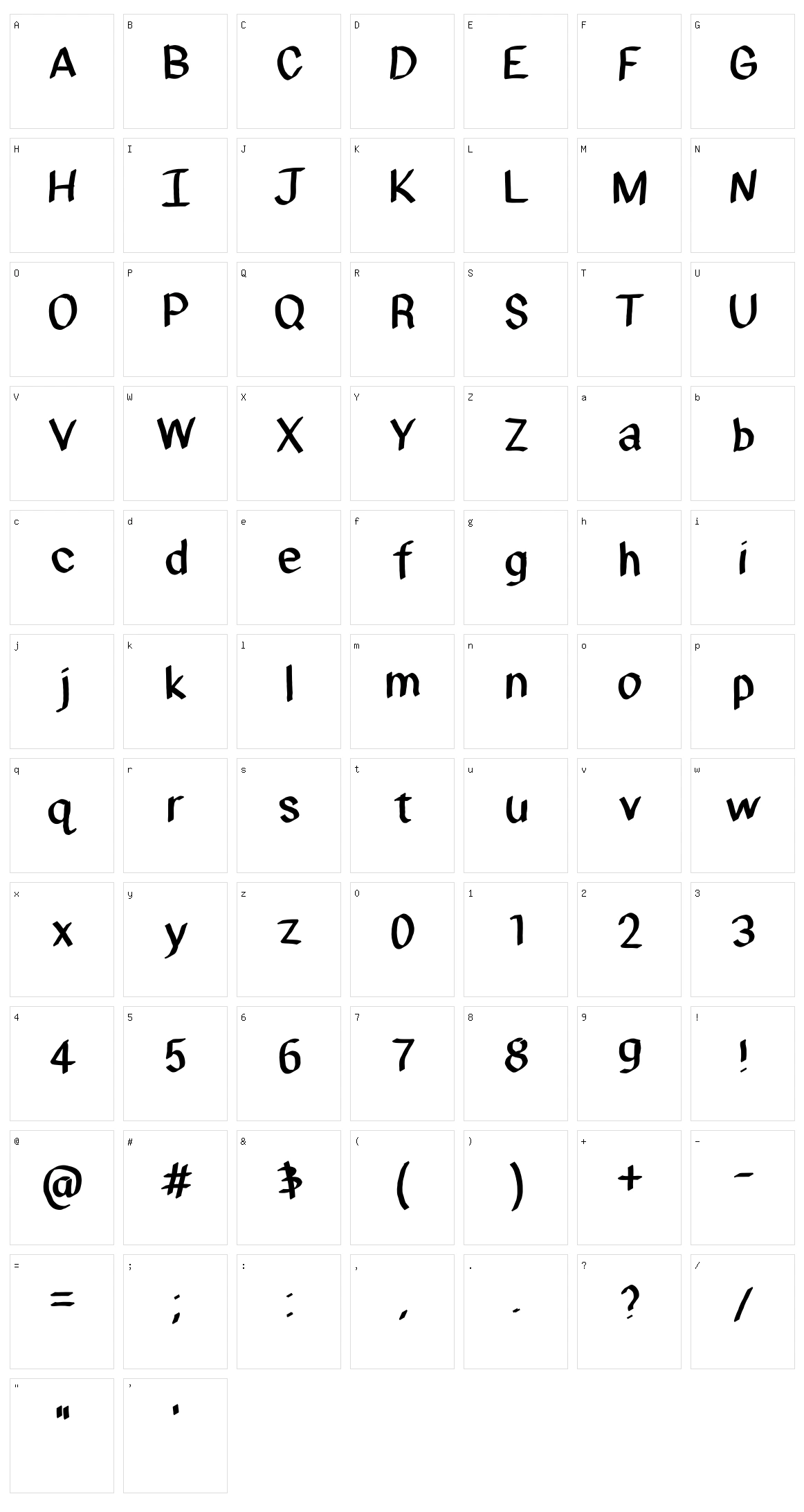 Fombre Character Set