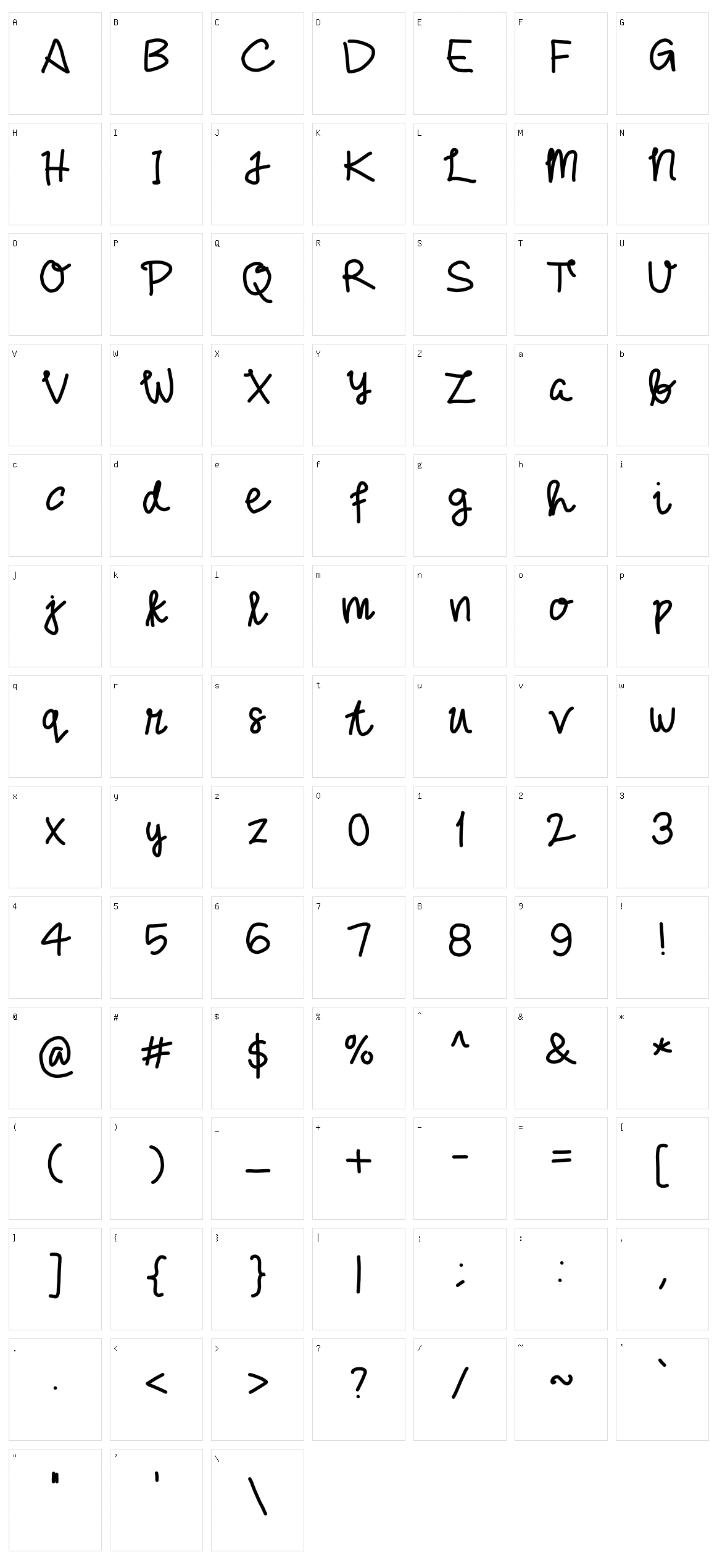 For Her By @fananmoch Character Set