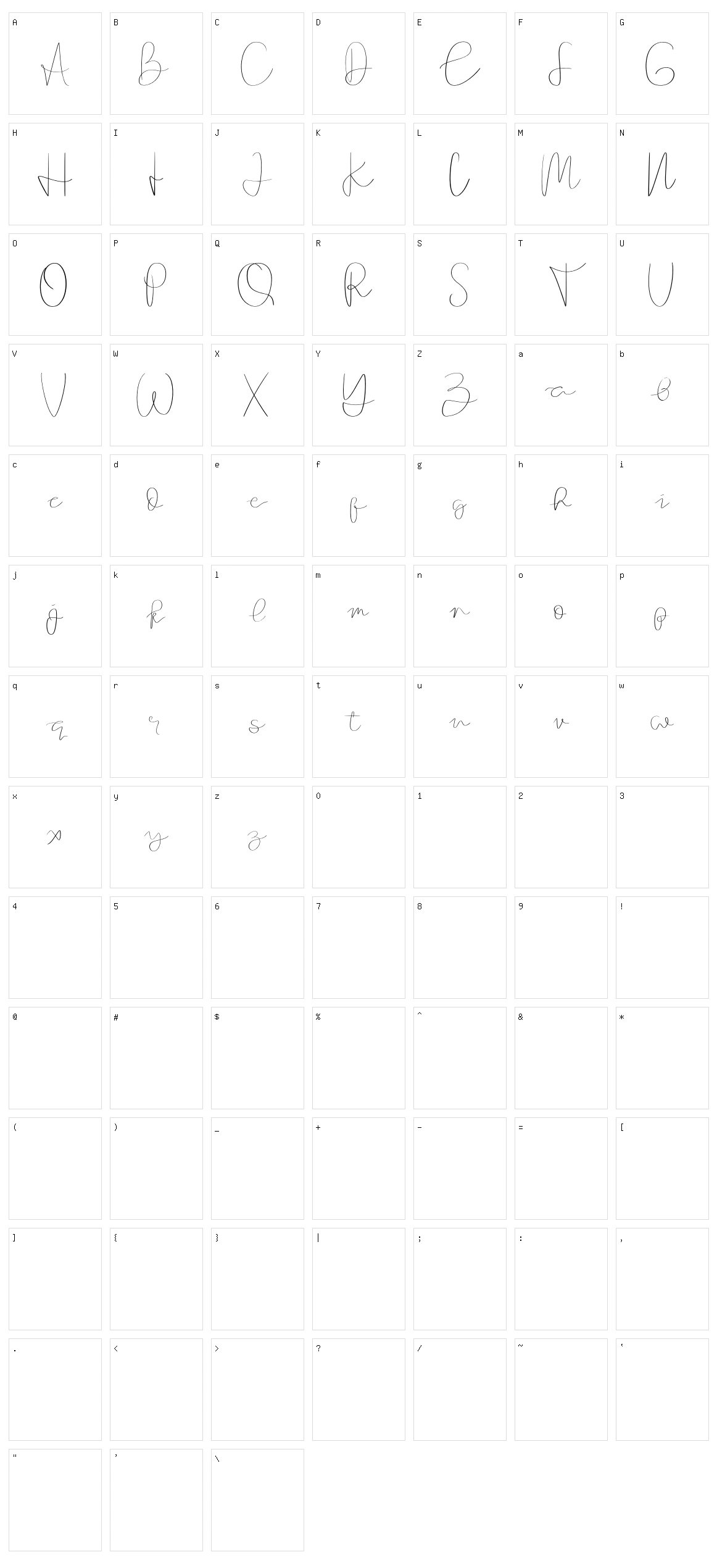 Founder Character Set