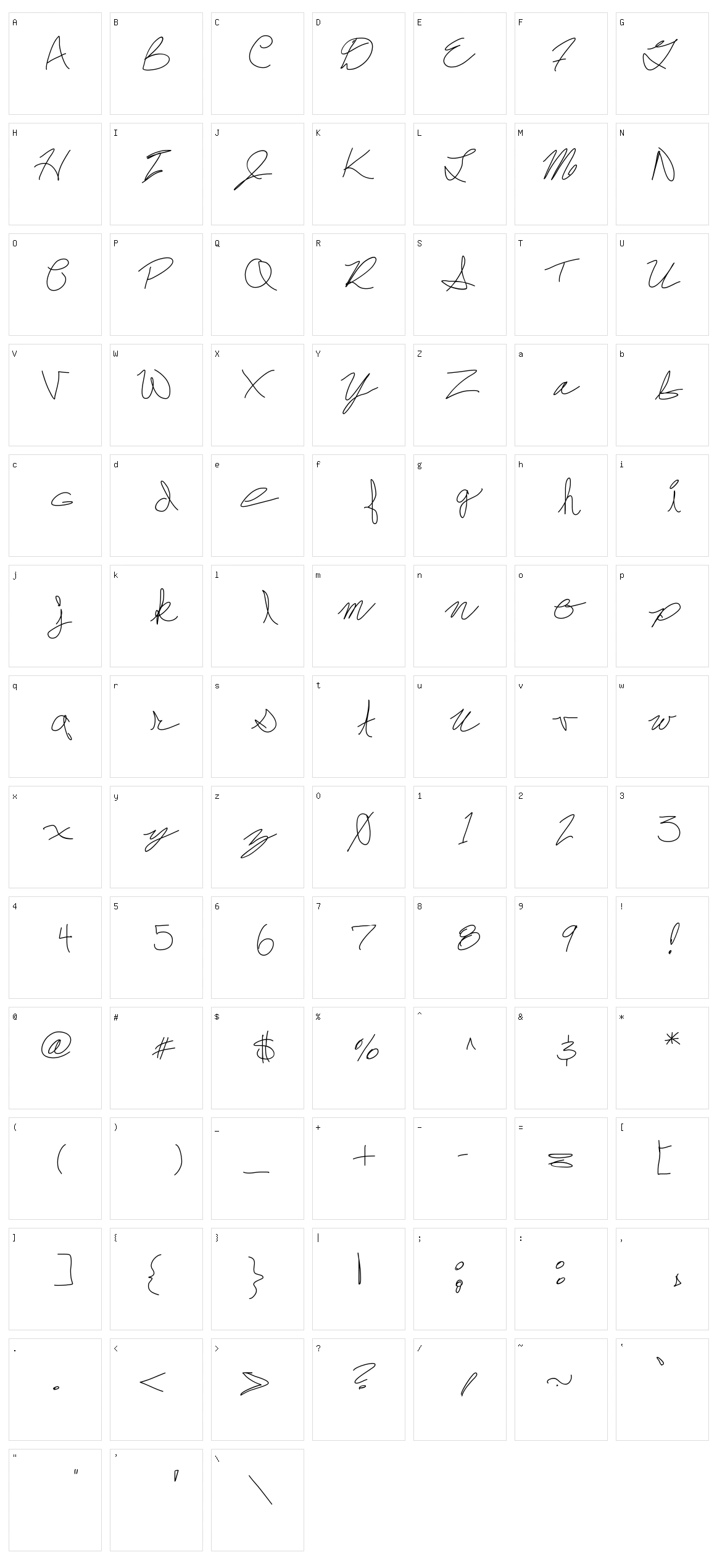 Frank Drebon Character Set