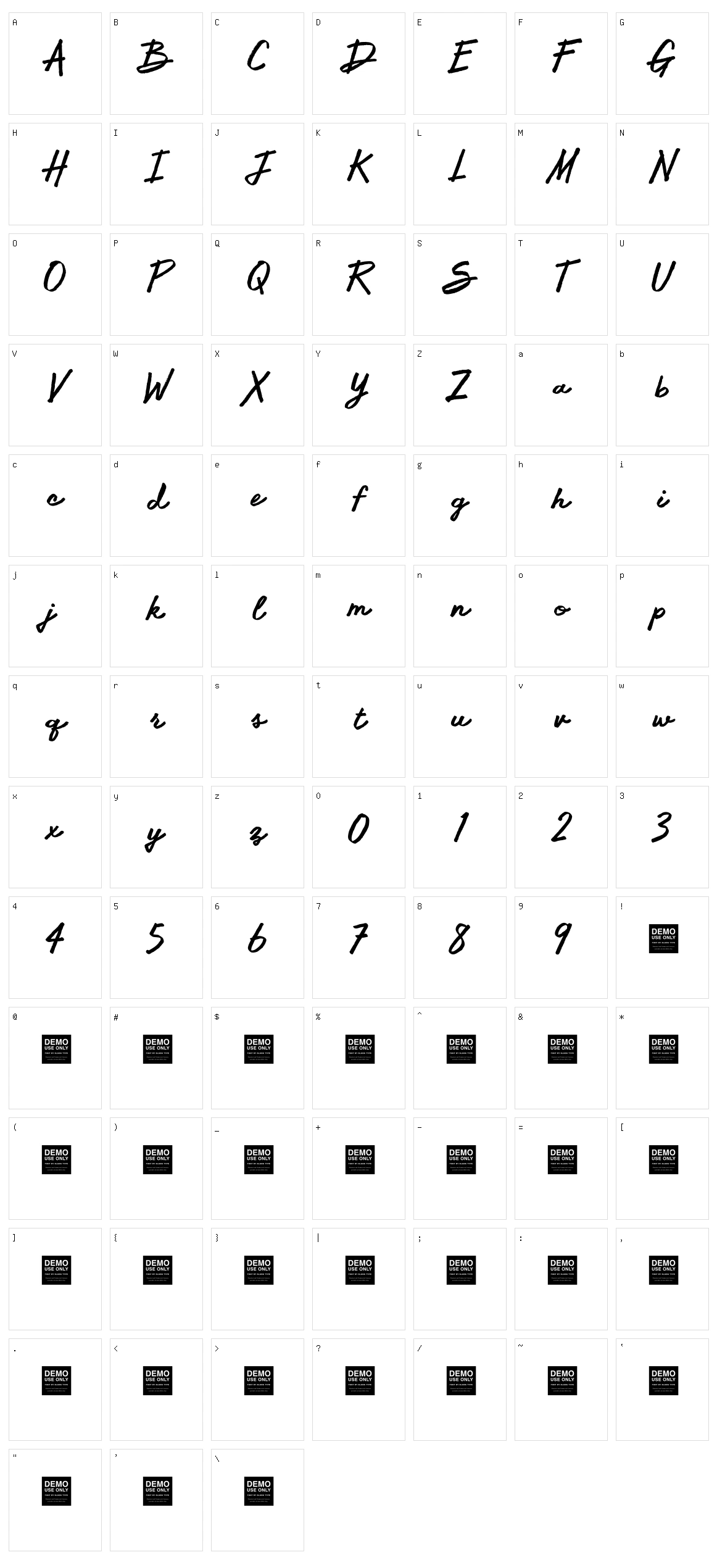 Free Spirit Character Set