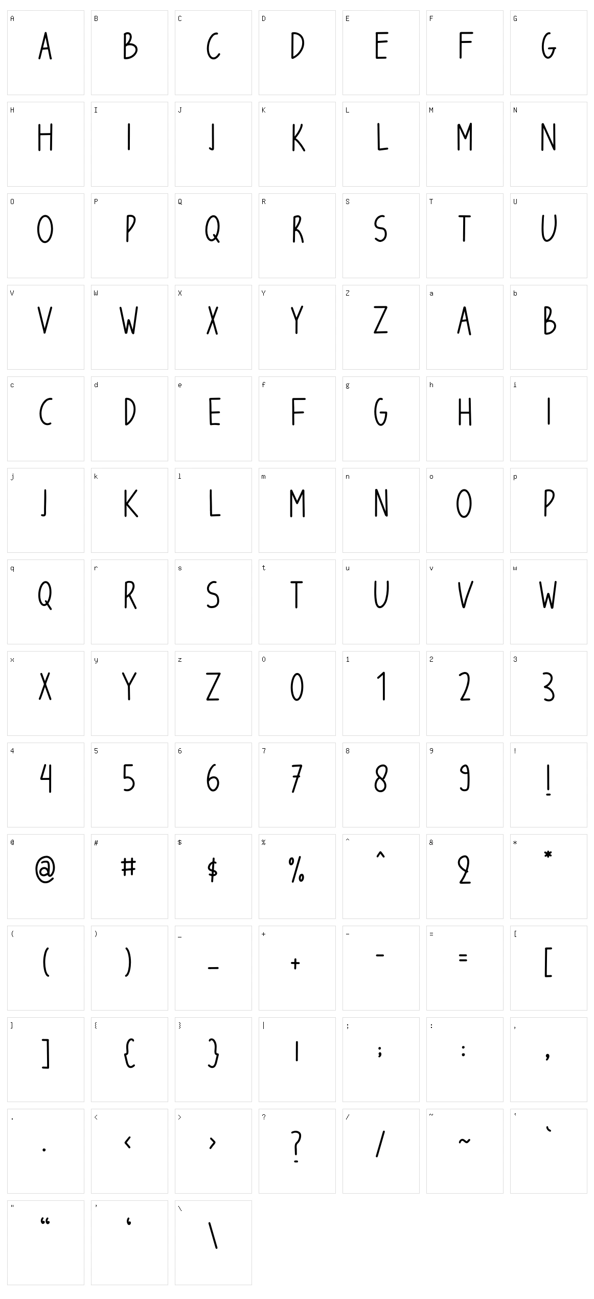 Freedom Character Set