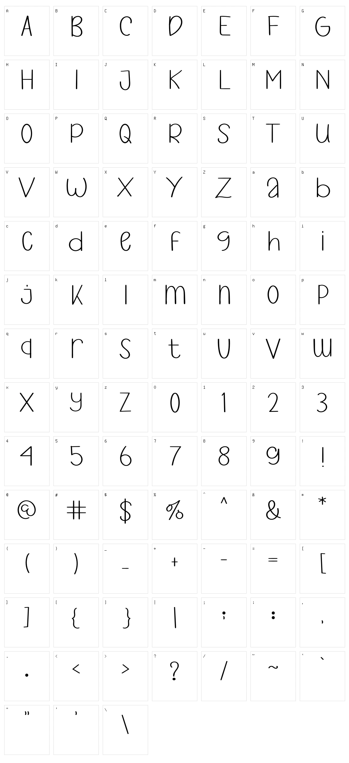 Fresf Glamour Character Set