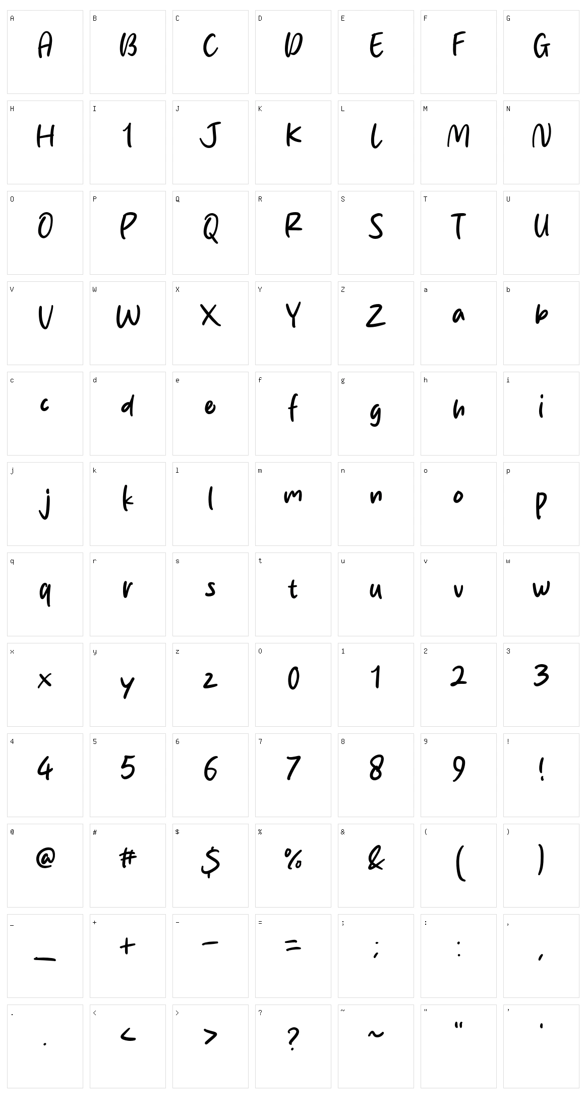 Fresh Berry Character Set