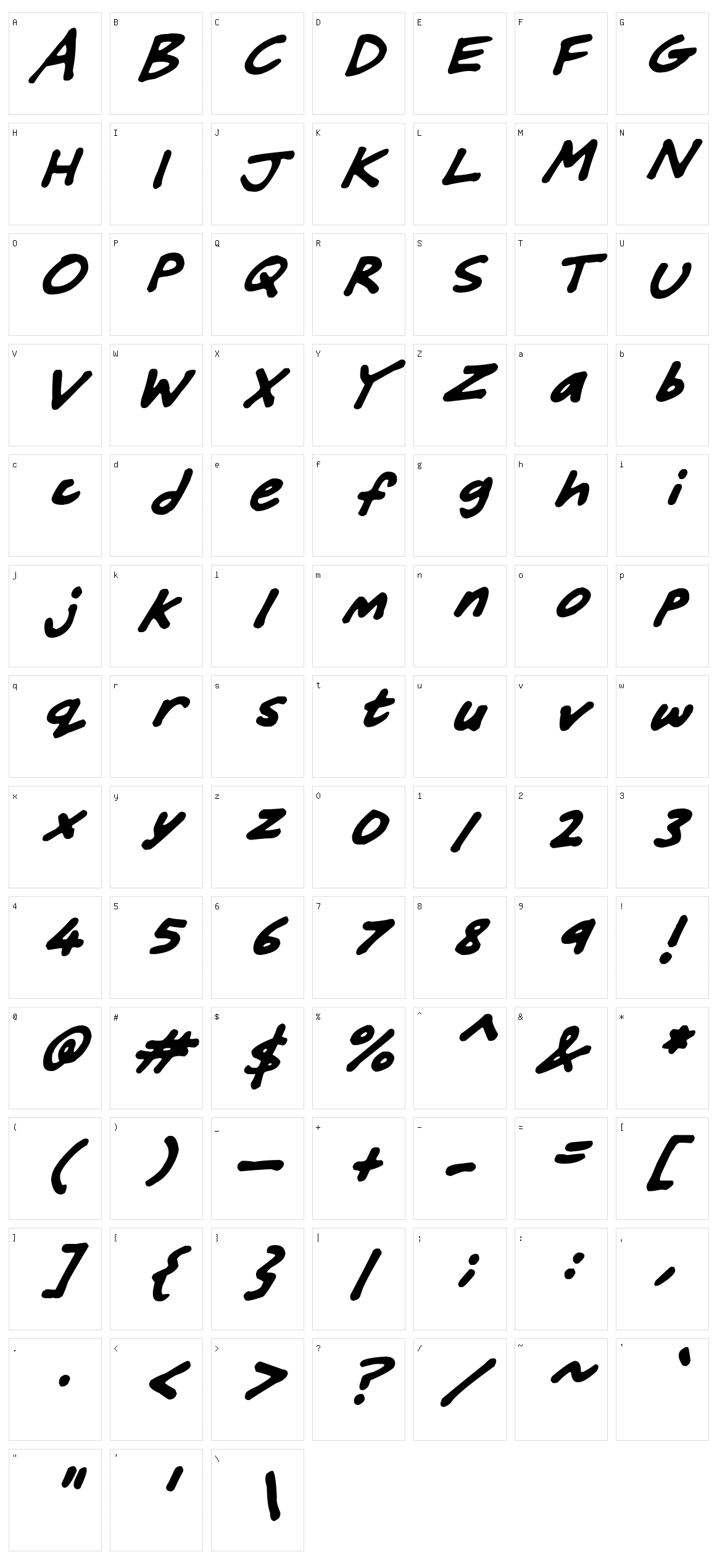 Friendly Felt Tips Character Set