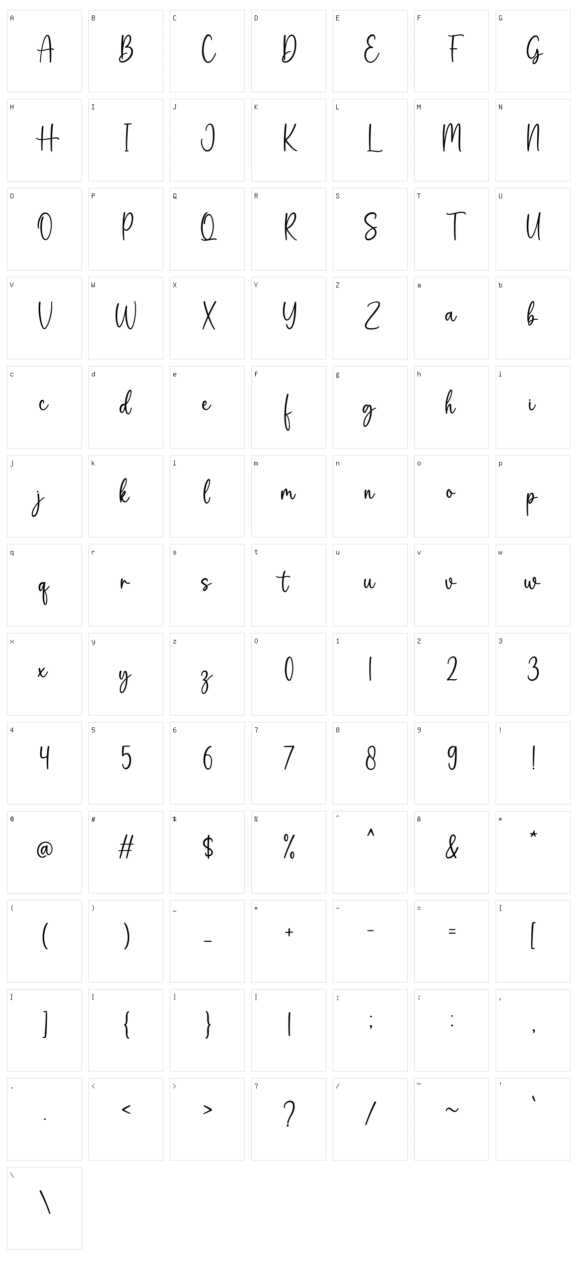 Friendship Character Set