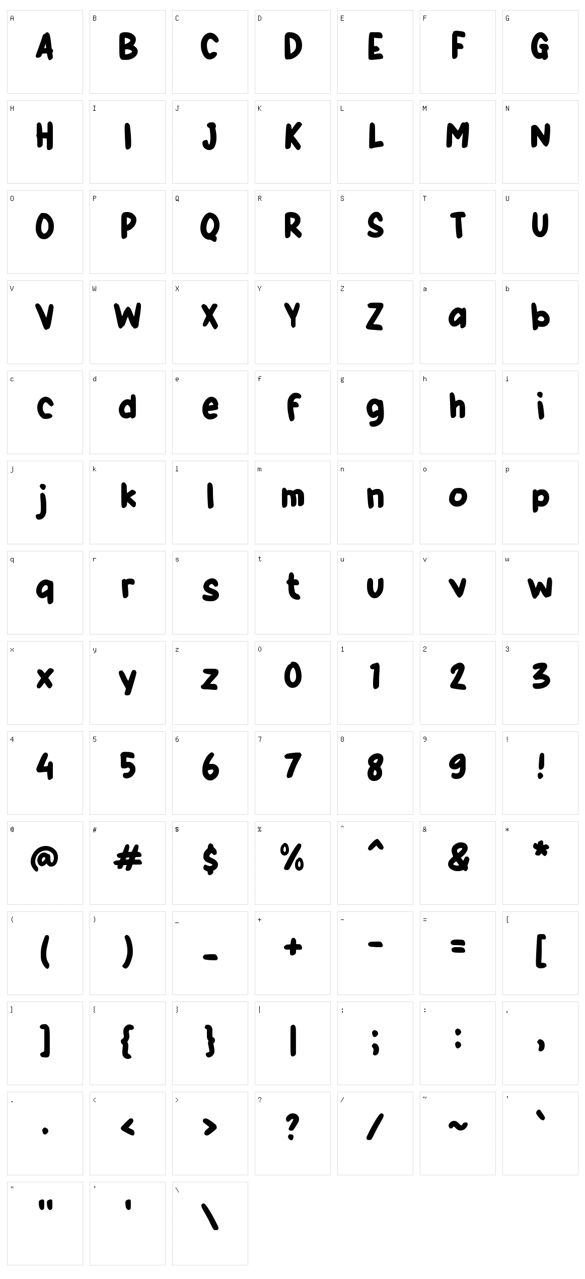 g Good Food Character Set