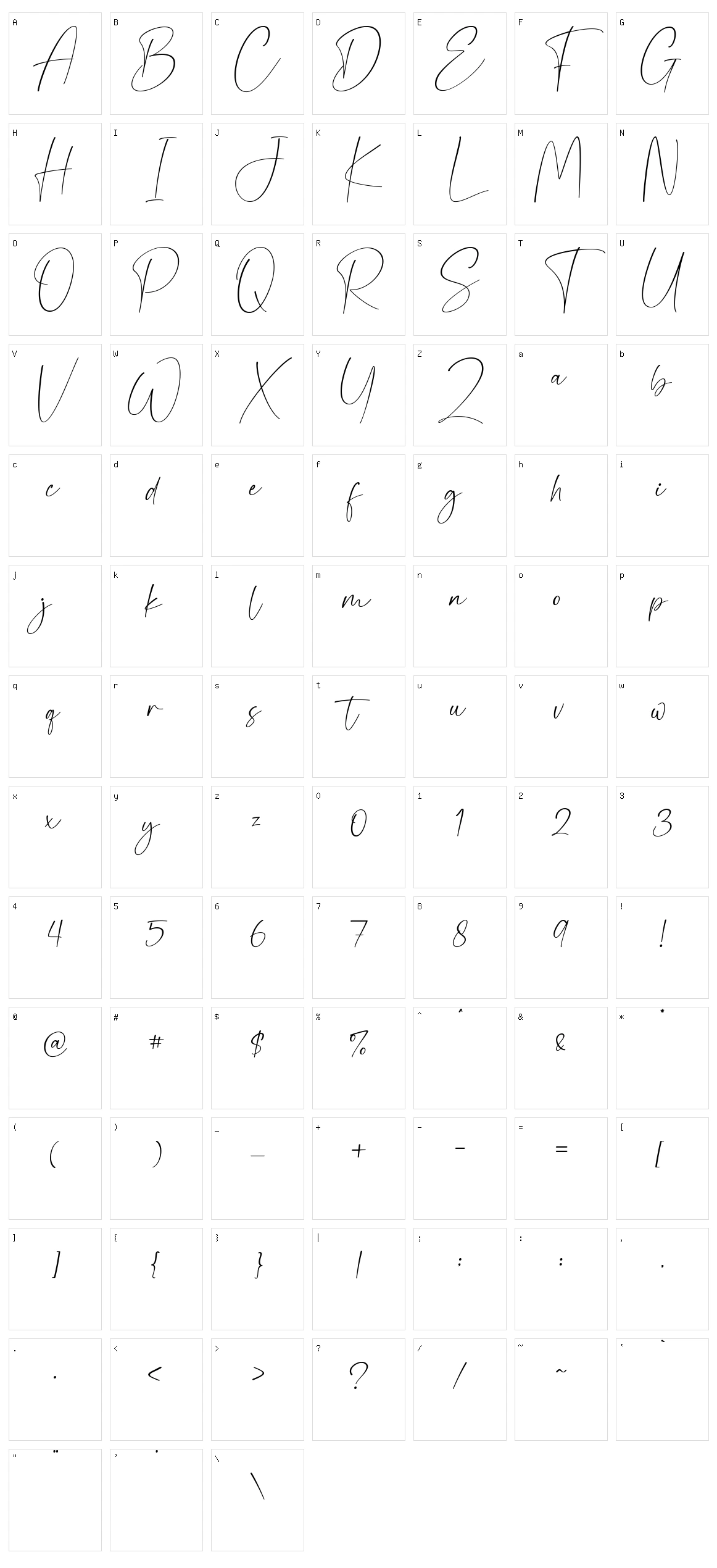 Gamaleon Character Set