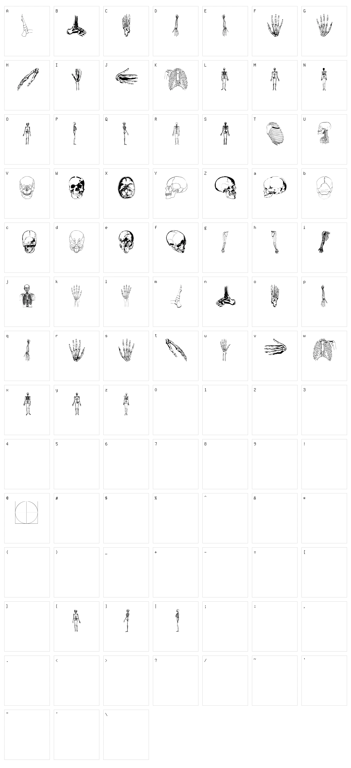 We Inside Character Set