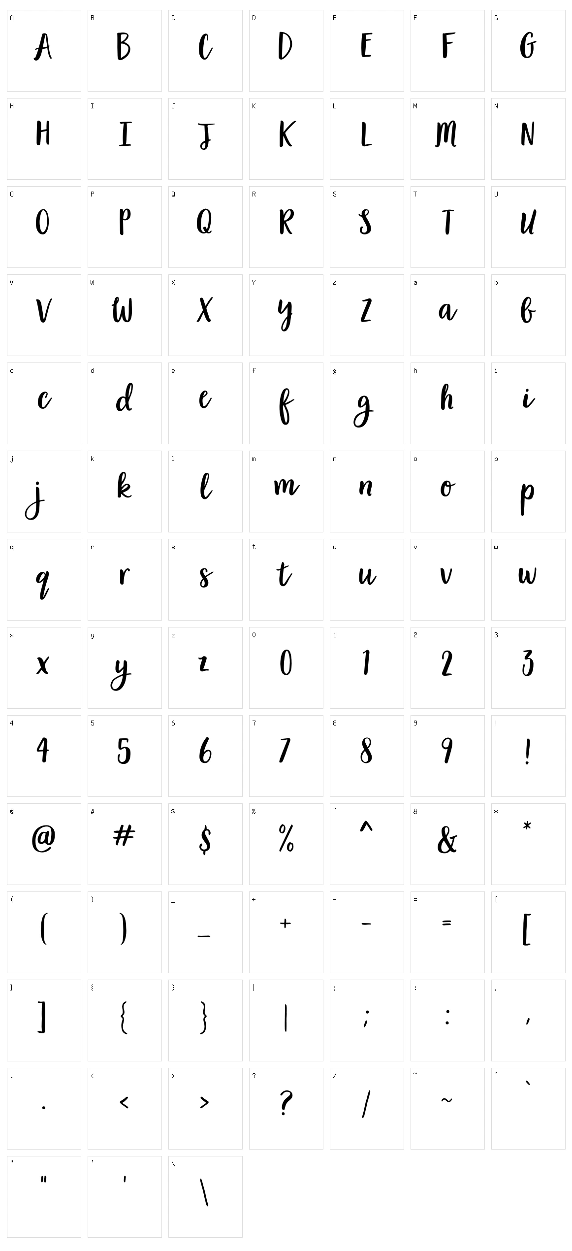 Garden Grown US D Character Set