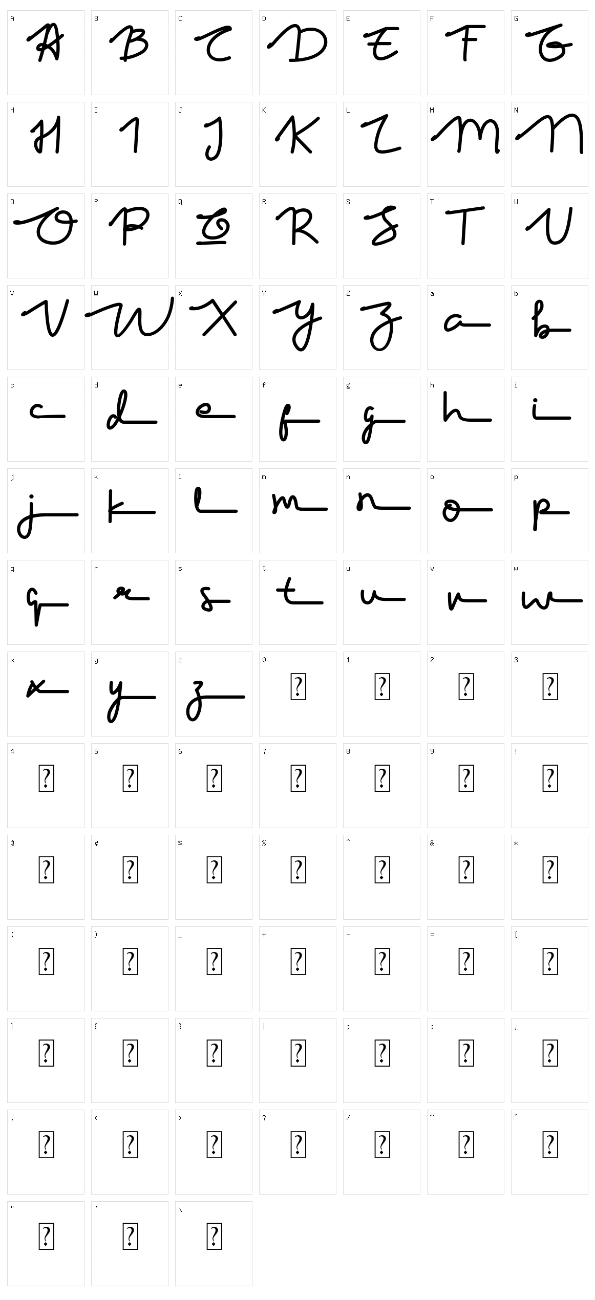 Garfield Character Set